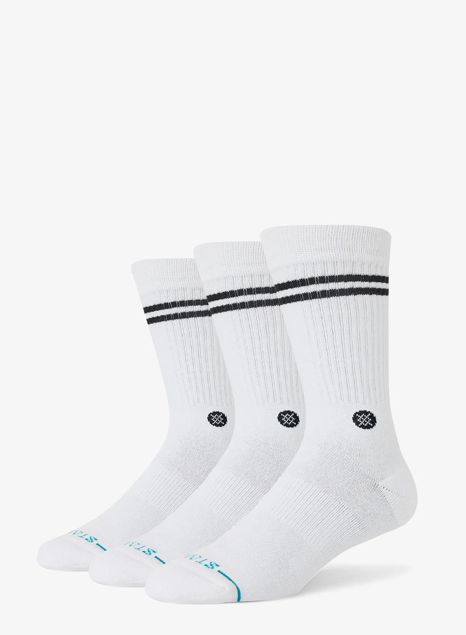 Туристически чорапи Stance Core 3 Pack Crew Sock - white