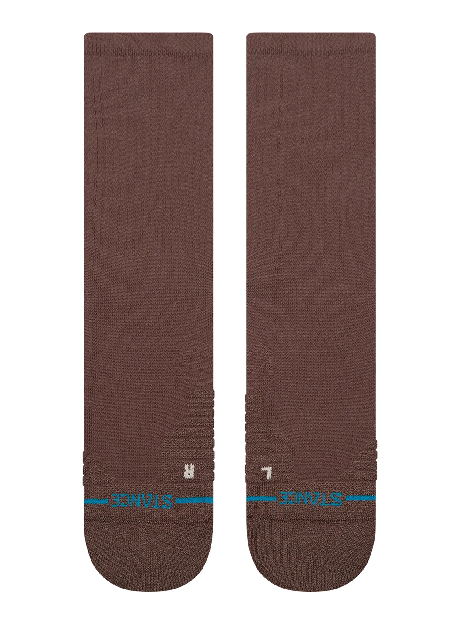 Туристически чорапи Stance Solid Mid Ribbed Crew - brown