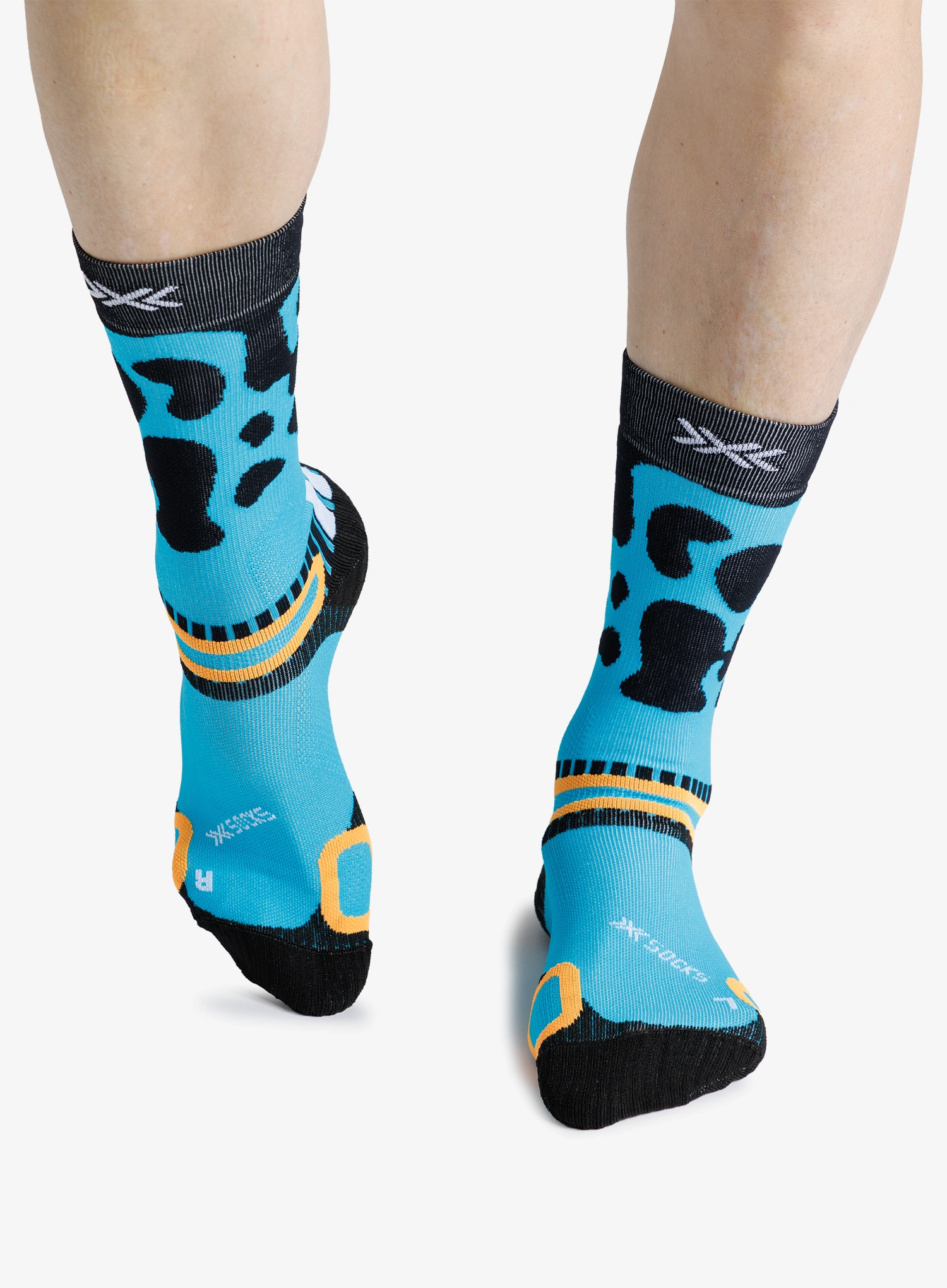 Туристически чорапи X-Socks Hike Discover Crew - punchy blue frog