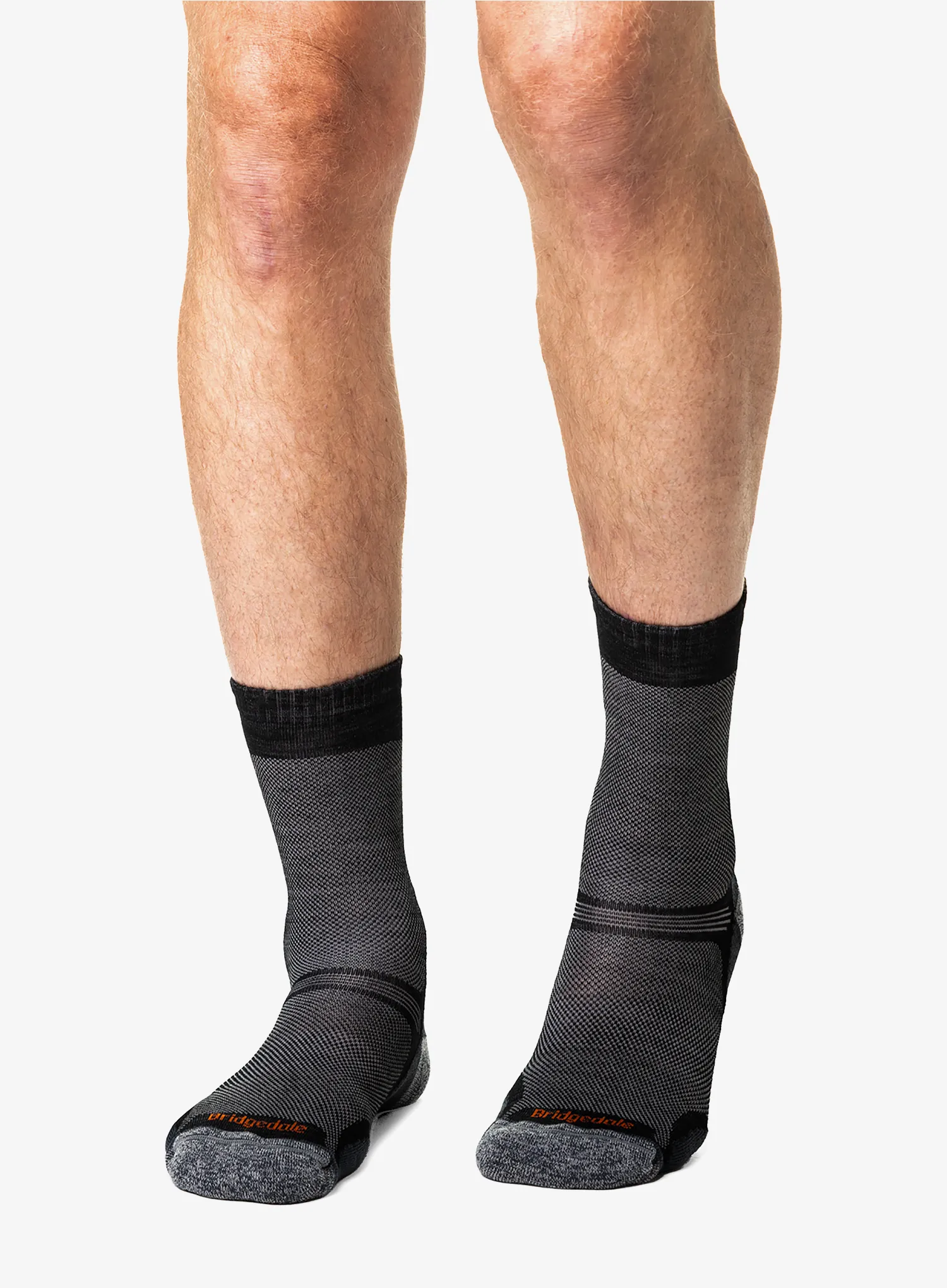 Туристически чорапи Bridgedale Hike Ultra Lt T2 Merino P Crew - black