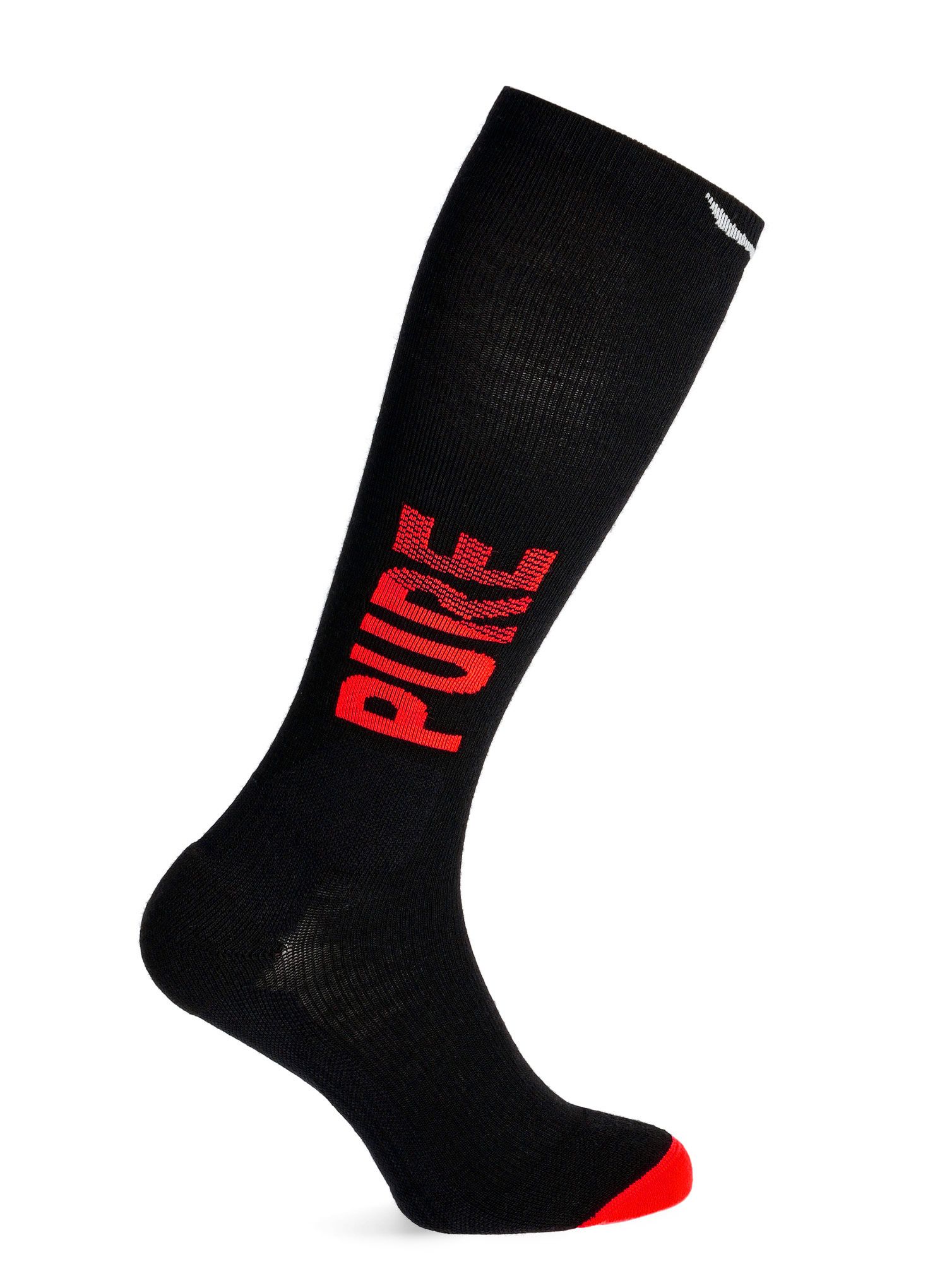 Дамски чорапи за ски туринг Salewa Sella Pure MTN AM Sock - black out/fluo coral