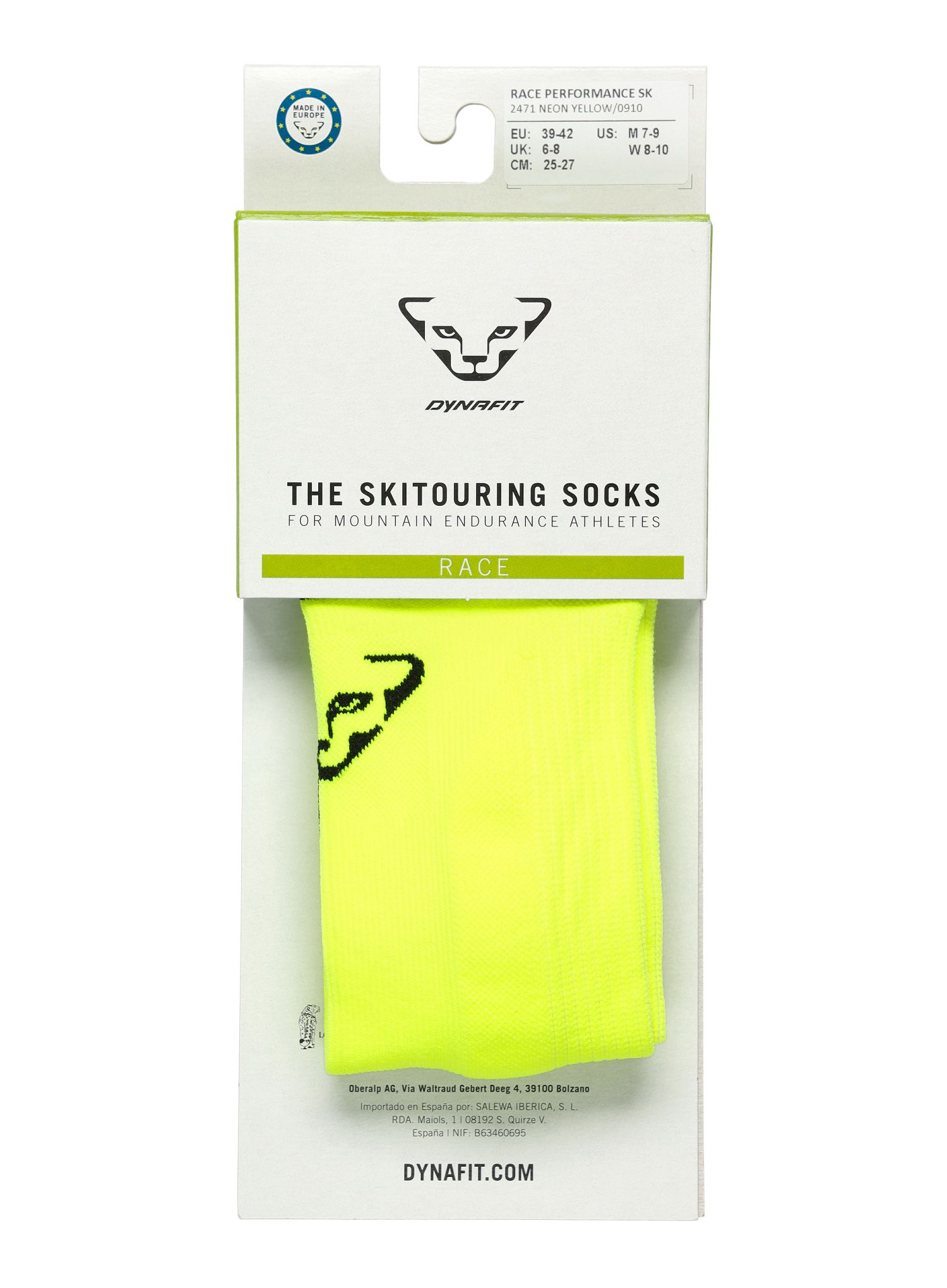 Чорапи за ски туринг Dynafit Race Performance Socks - neon yellow