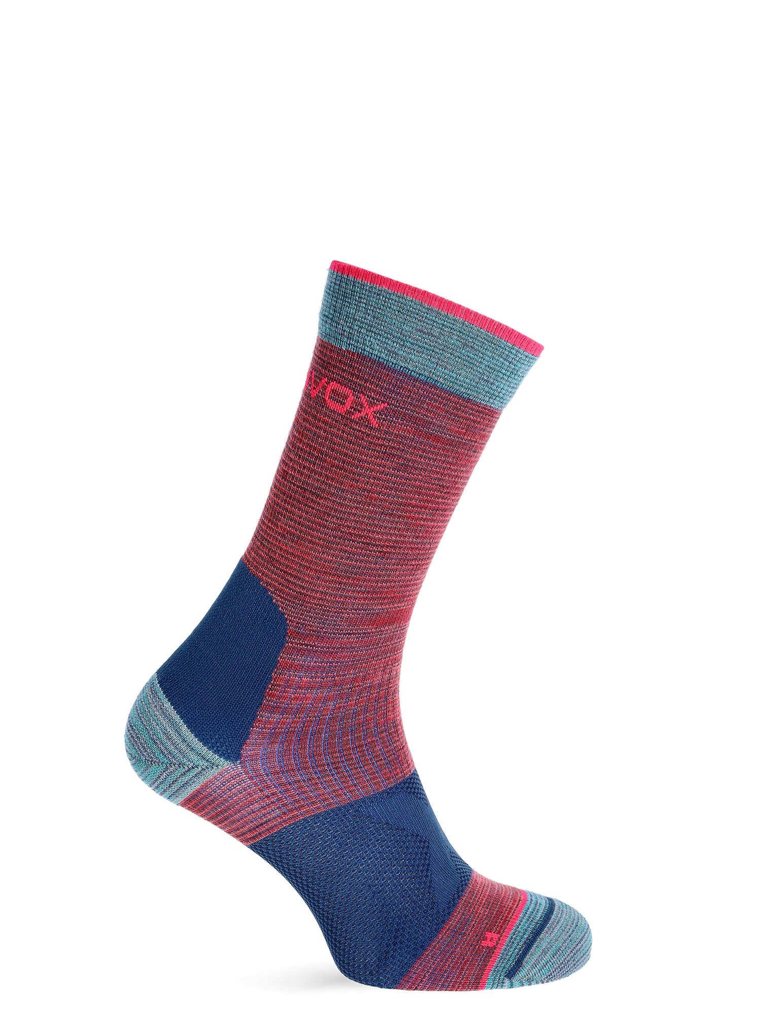 Дамски чорапи за трекинг Ortovox Alpinist Mid Socks - hot coral