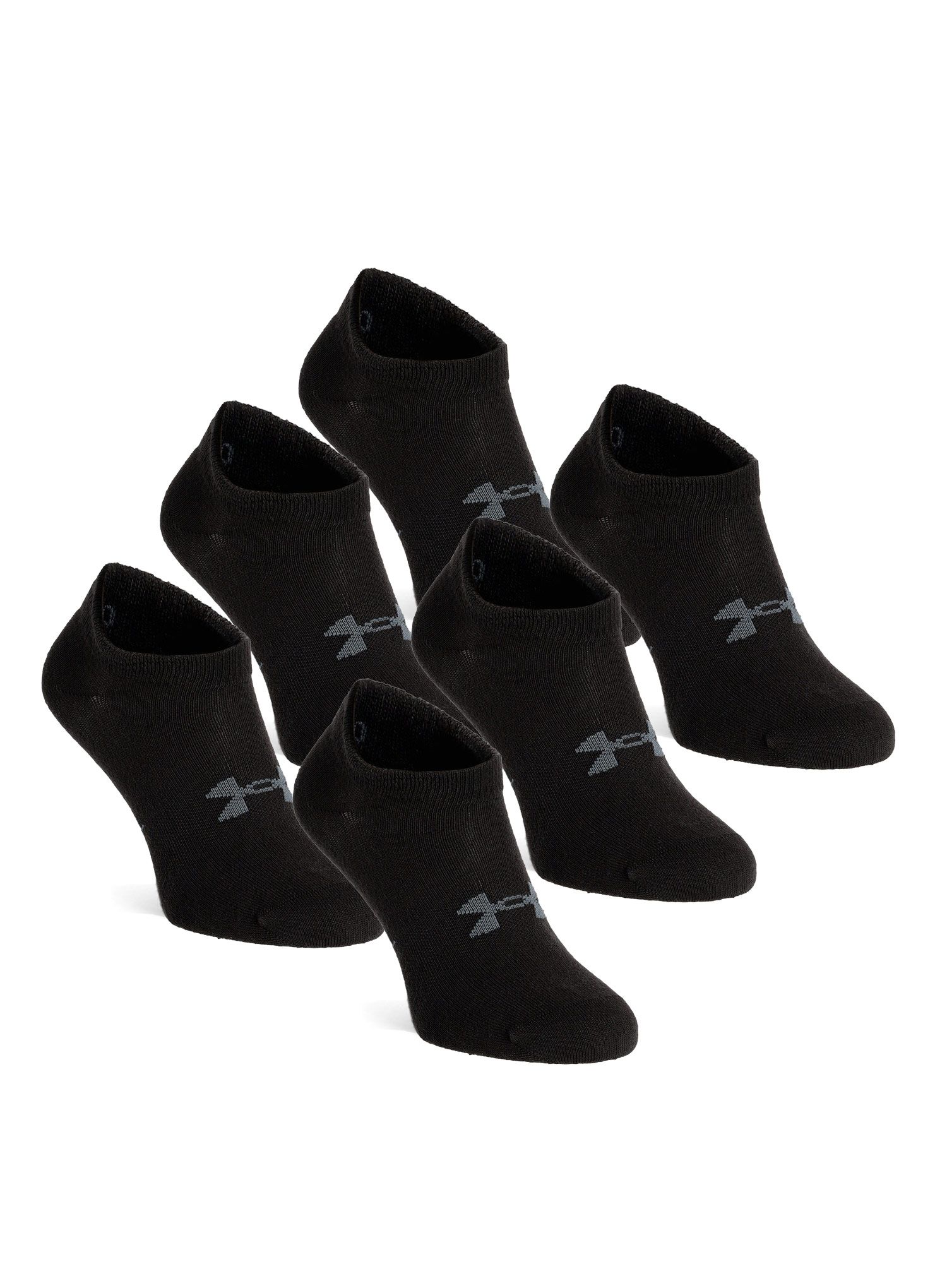Чорапи Under Armour Essential No Show 6-pack - black/black/pitch gray