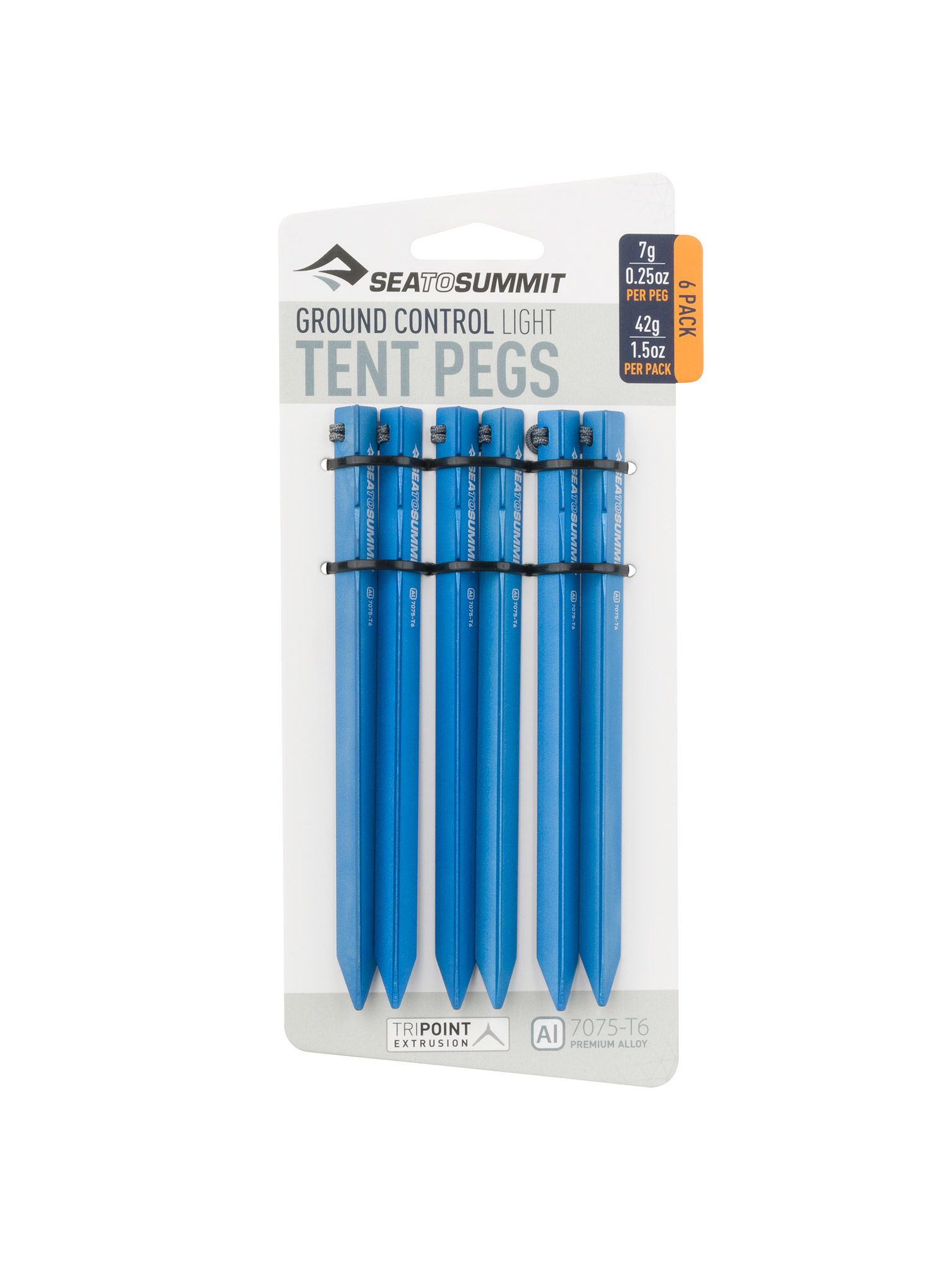 Колчета за палатка Sea To Summit Ground Control Light Tent Pegs (6 Pack) - blue