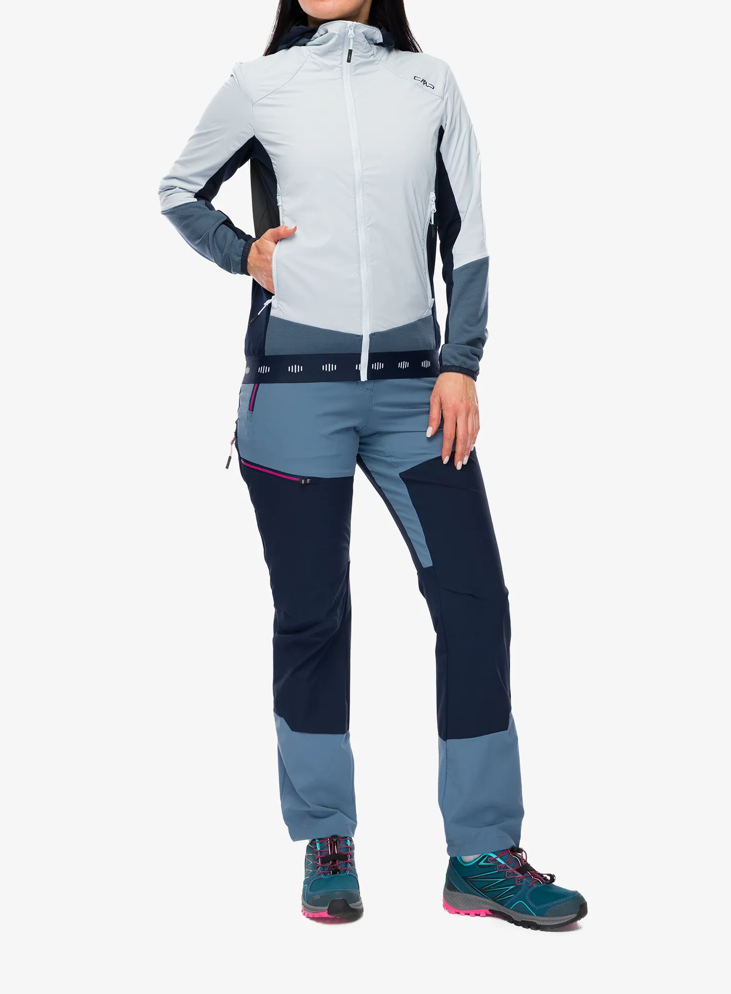 Дамски cофтшел CMP Solira Jacket Hybrid - sky blue