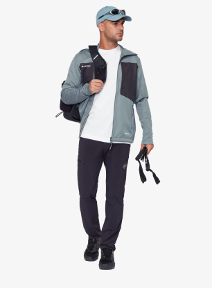 Мъжки cофтшел Mammut Ultimate VIII SO Hooded Jacket - strata/black