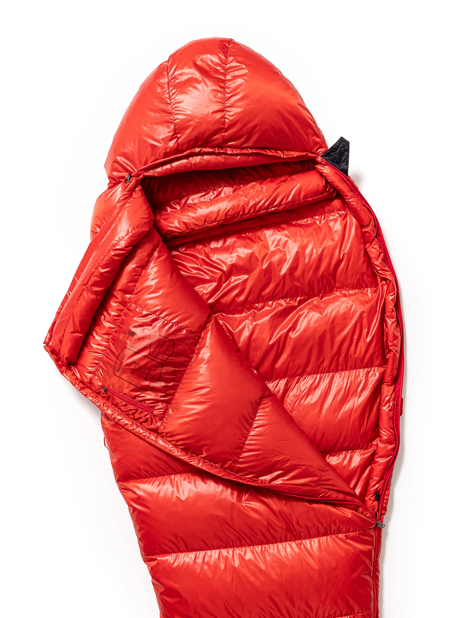 Пухен спален чувал Małachowski Tourist 250 M LZ (165-176 cm) - red