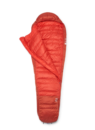 Пухен спален чувал Rab Alpine 0C / 32F (185 cm) - dark horizon/tuscan red