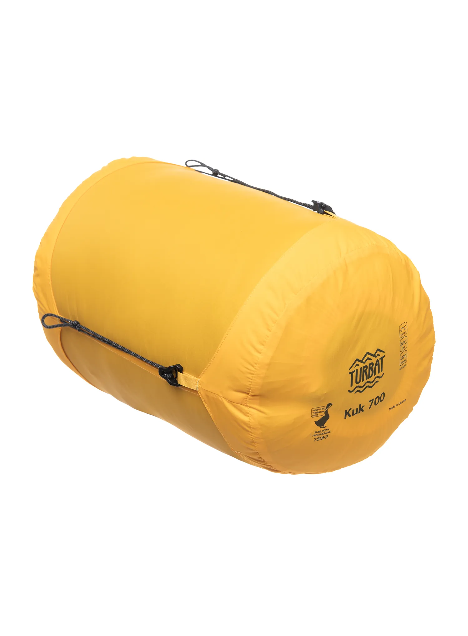 Пухен спален чувал Turbat Kuk 700 (195 cm) - legion blue/dark cheddar