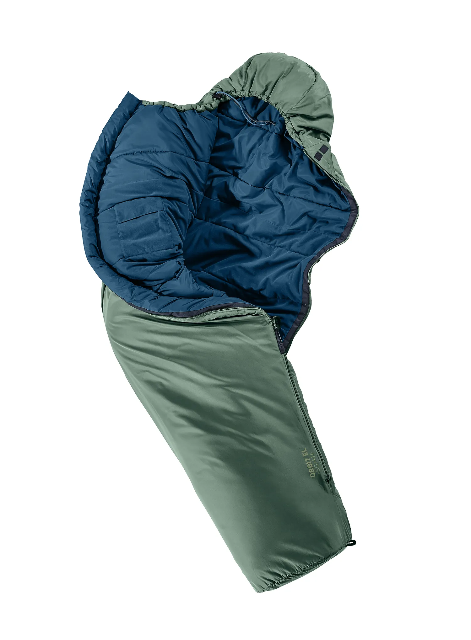 Синтетичен спален чувал Deuter Orbit EL +5 (200 cm) - ivy/ink