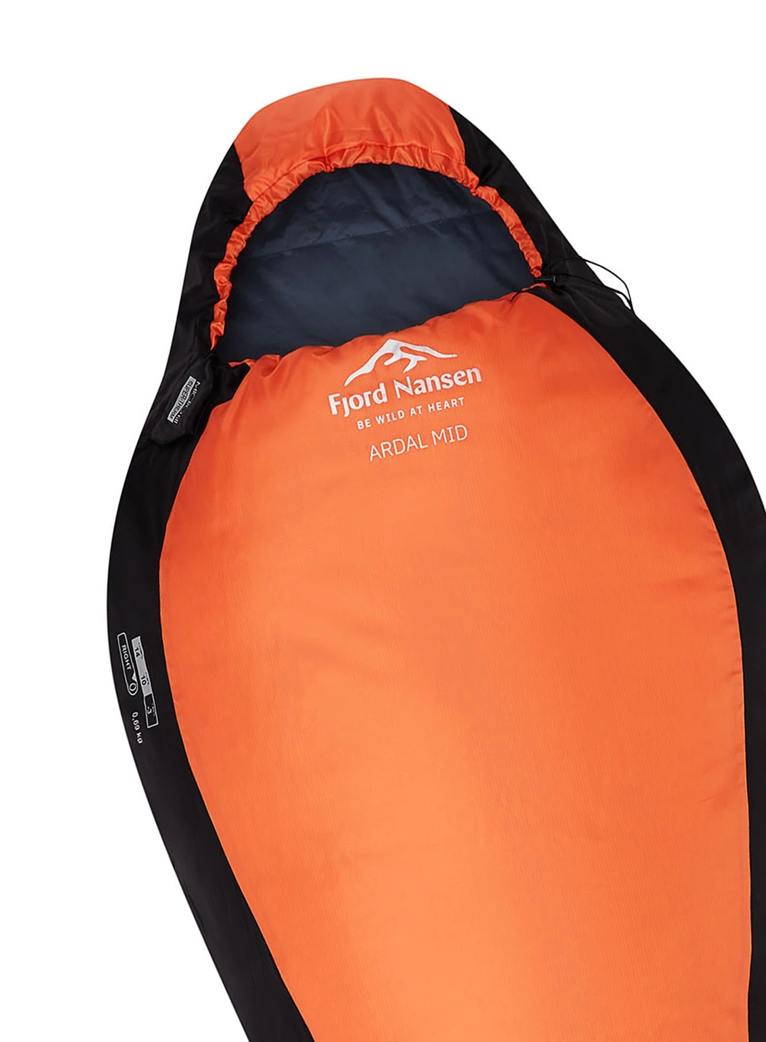 Синтетичен спален чувал Fjord Nansen Ardal XL SBS (200 cm) - carnelian