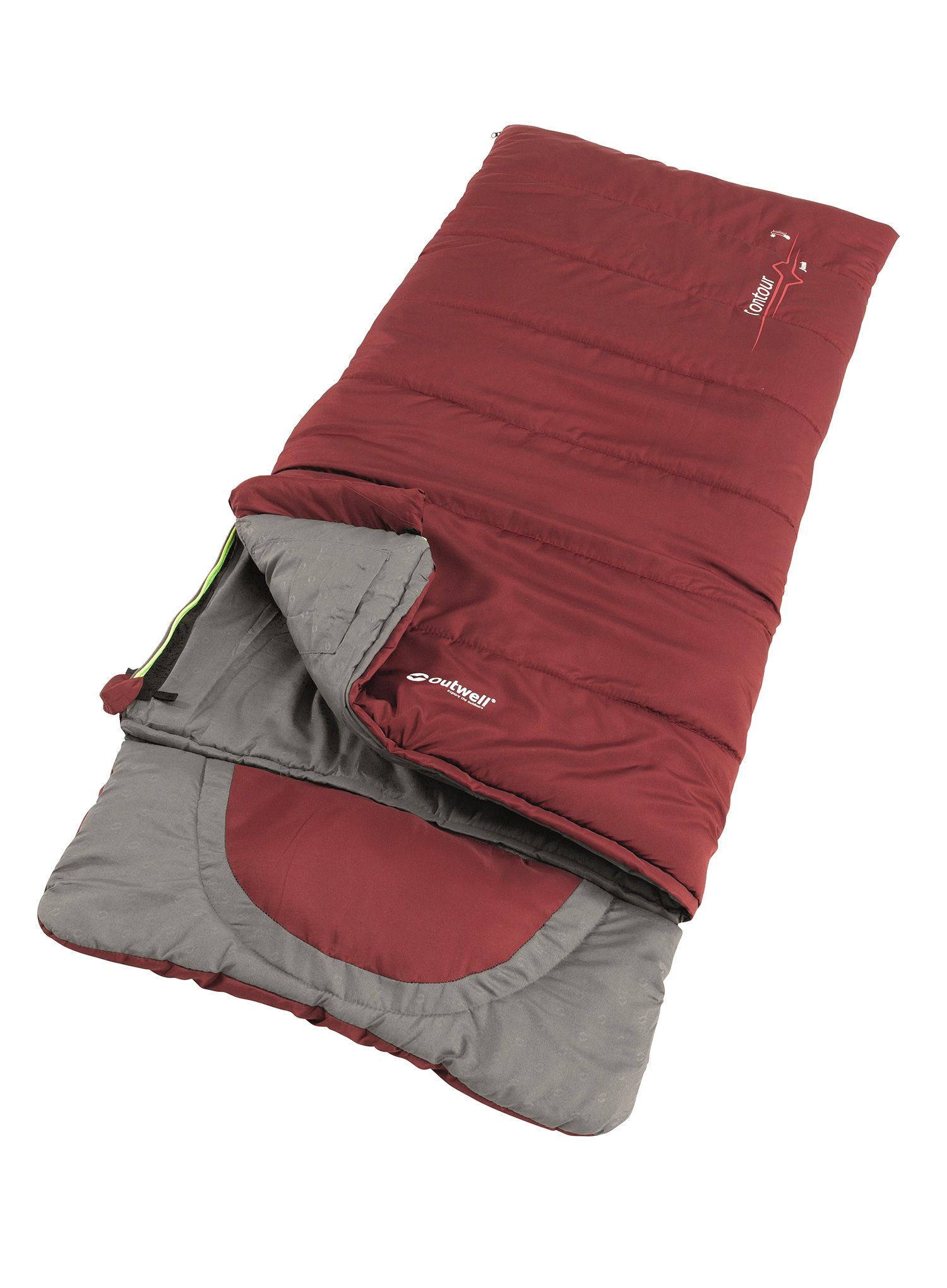Спален чувал за дете Outwell Contour Junior (140 cm) - red