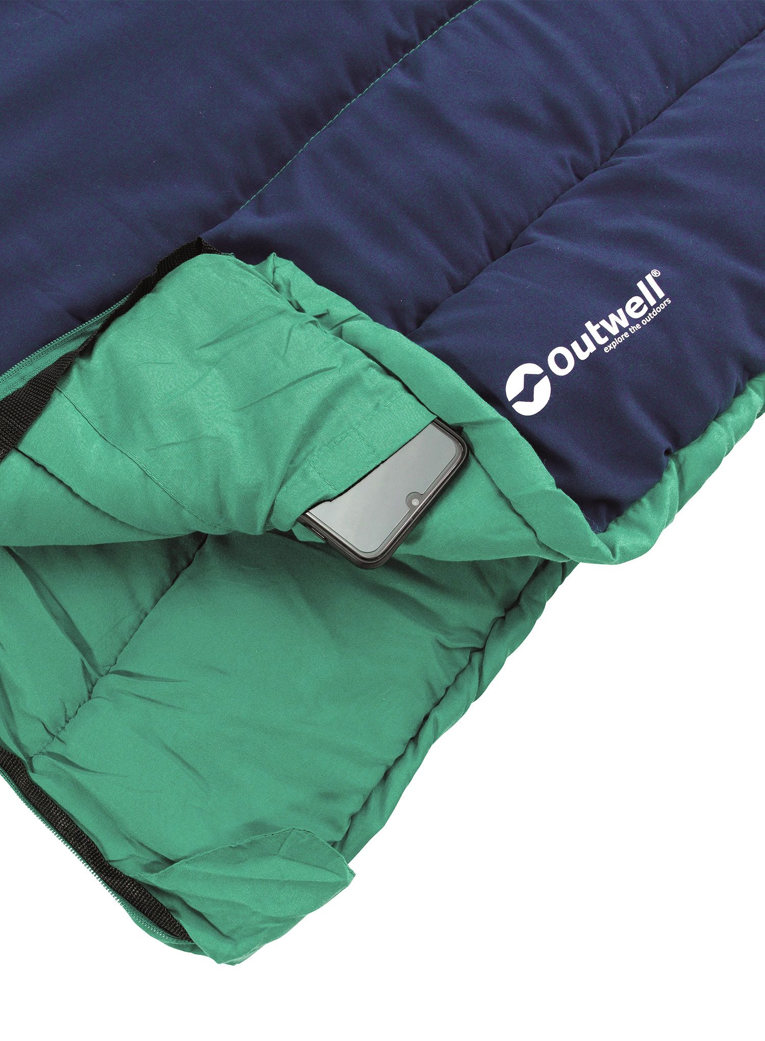 Детски спален чувал Outwell Champ Kids (130 cm) - ocean blue