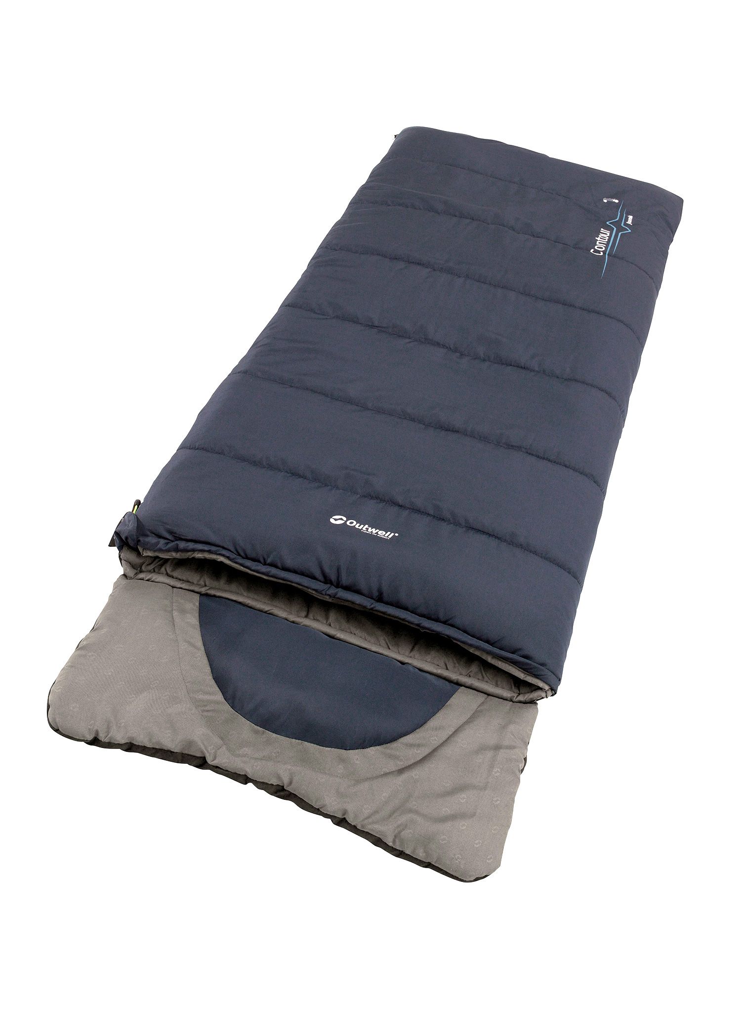 Детски спален чувал Outwell Contour Junior (140 cm) - deep blue