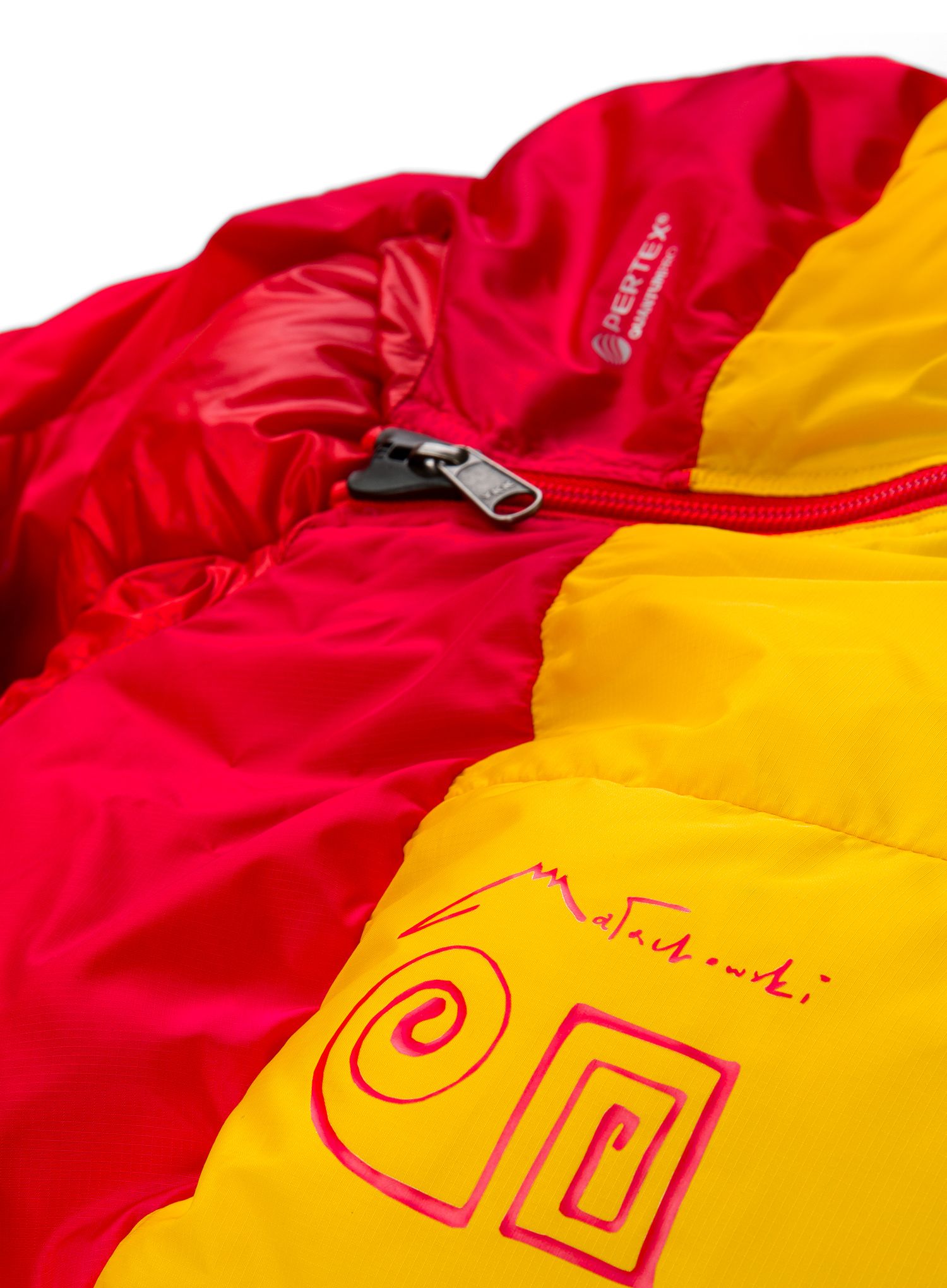 Спален чувал Małachowski 1300 Guide Pro (200 cm) - yellow/red