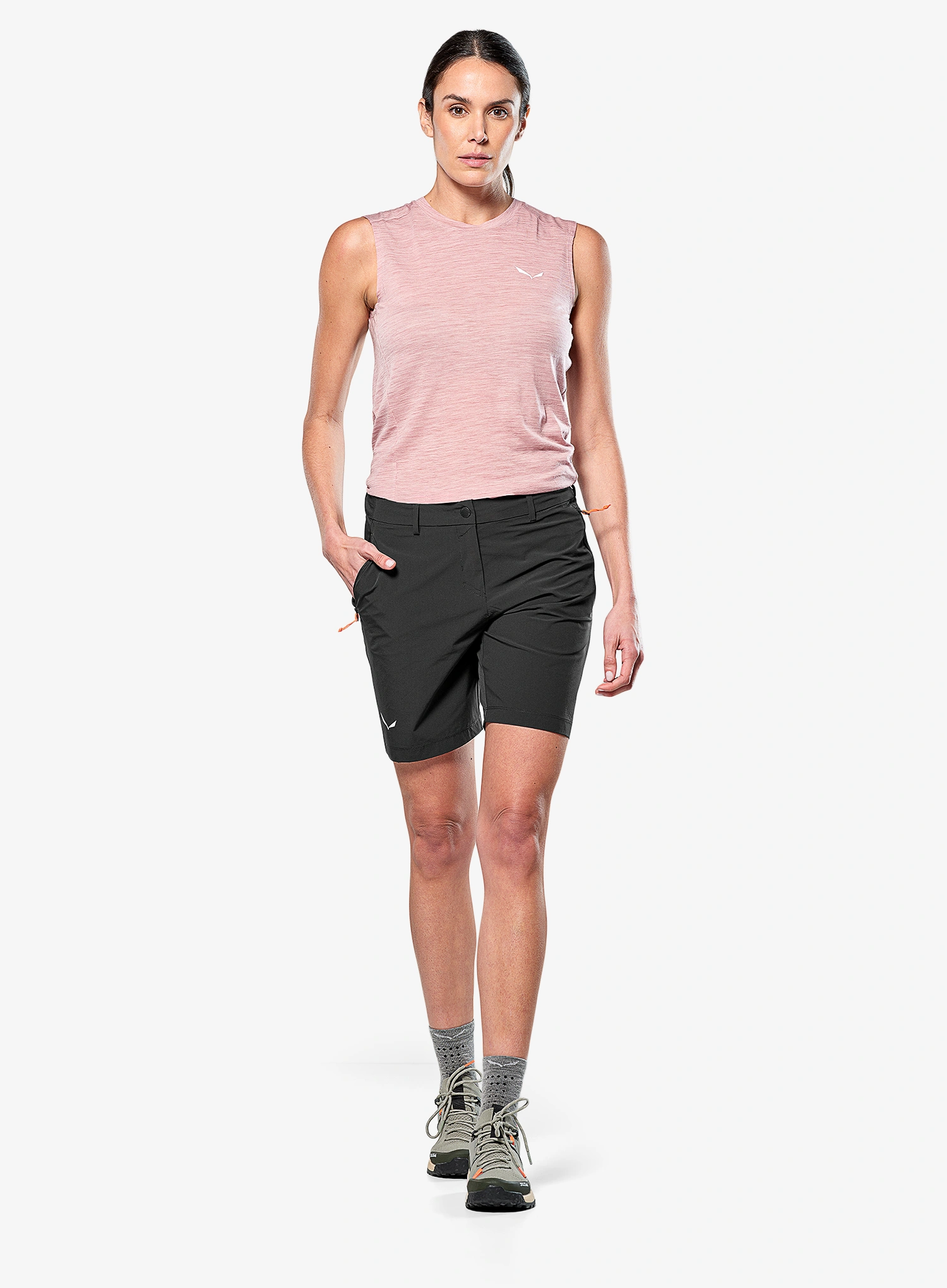 Дамски къси панталони Salewa Puez Talvena DST Shorts - black out