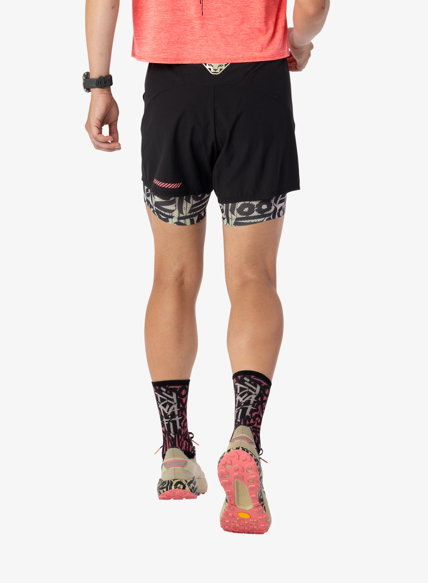 Дамски къси панталони за бягане Dynafit Trail 2In1 Shorts - overcast/black out