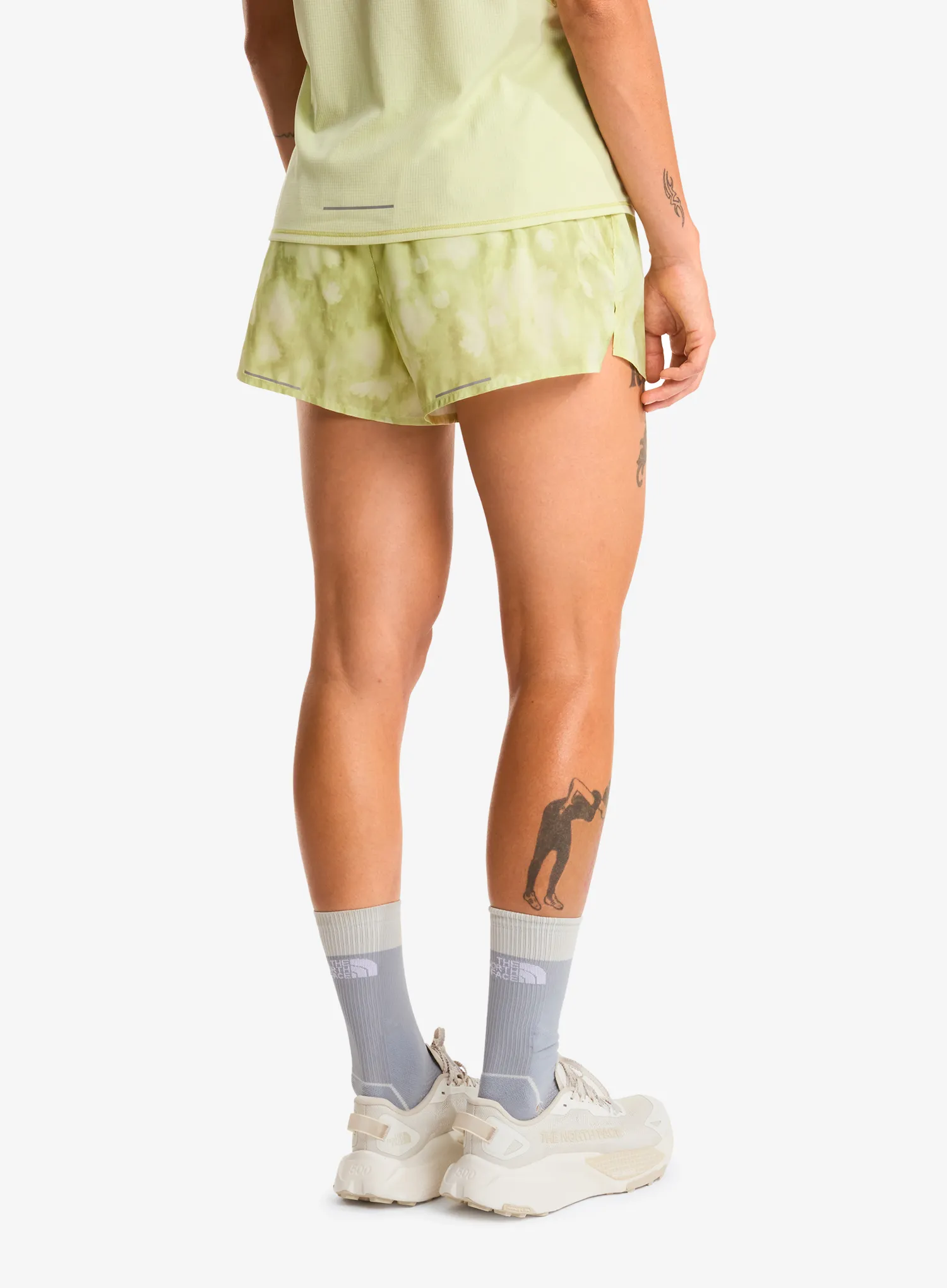 Дамски къси панталони за бягане The North Face Sunriser Short 3in - lemon mist