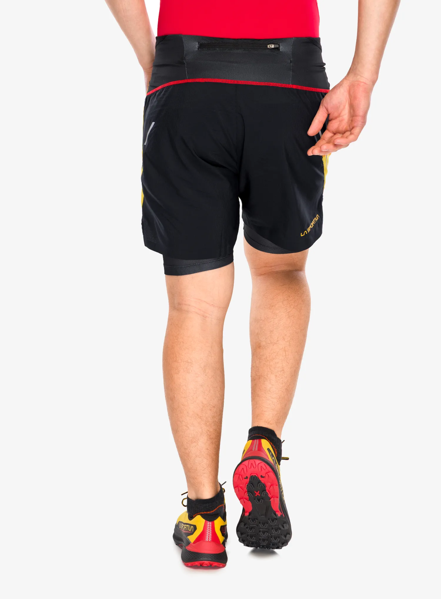 Къси панталони за бягане La Sportiva Ultra Distance Shorts - yellow/black