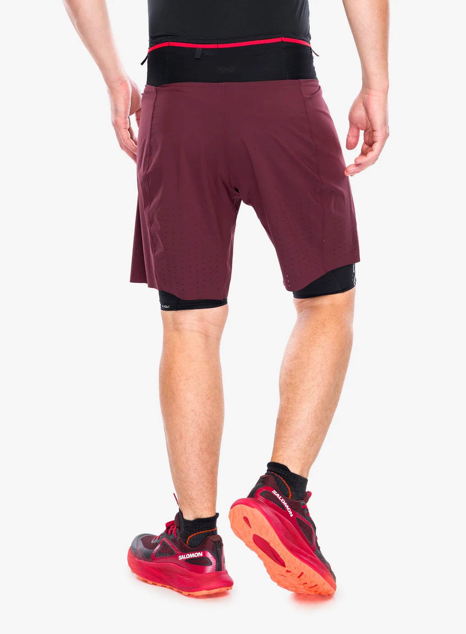 Къси панталони за бягане Salomon S/Lab Ultra 2in1 Shorts - decadent chocolate