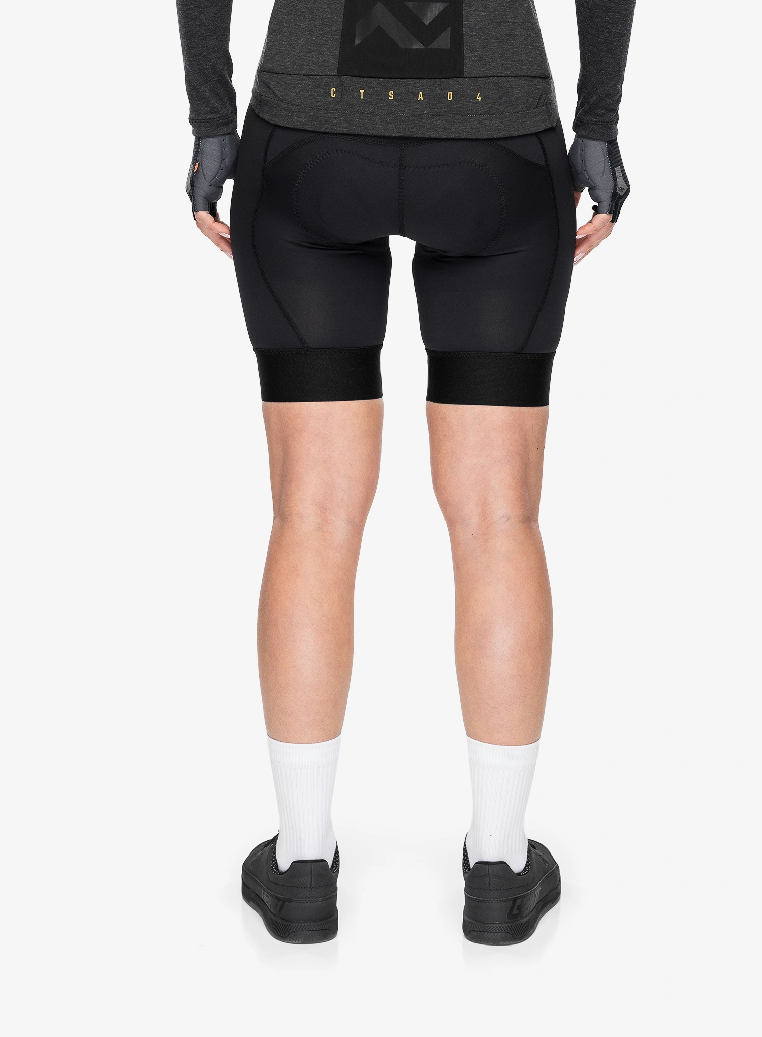 Дамски къси колоездачни панталони с подплънка Leatt MTB Endurance 3.0 - black