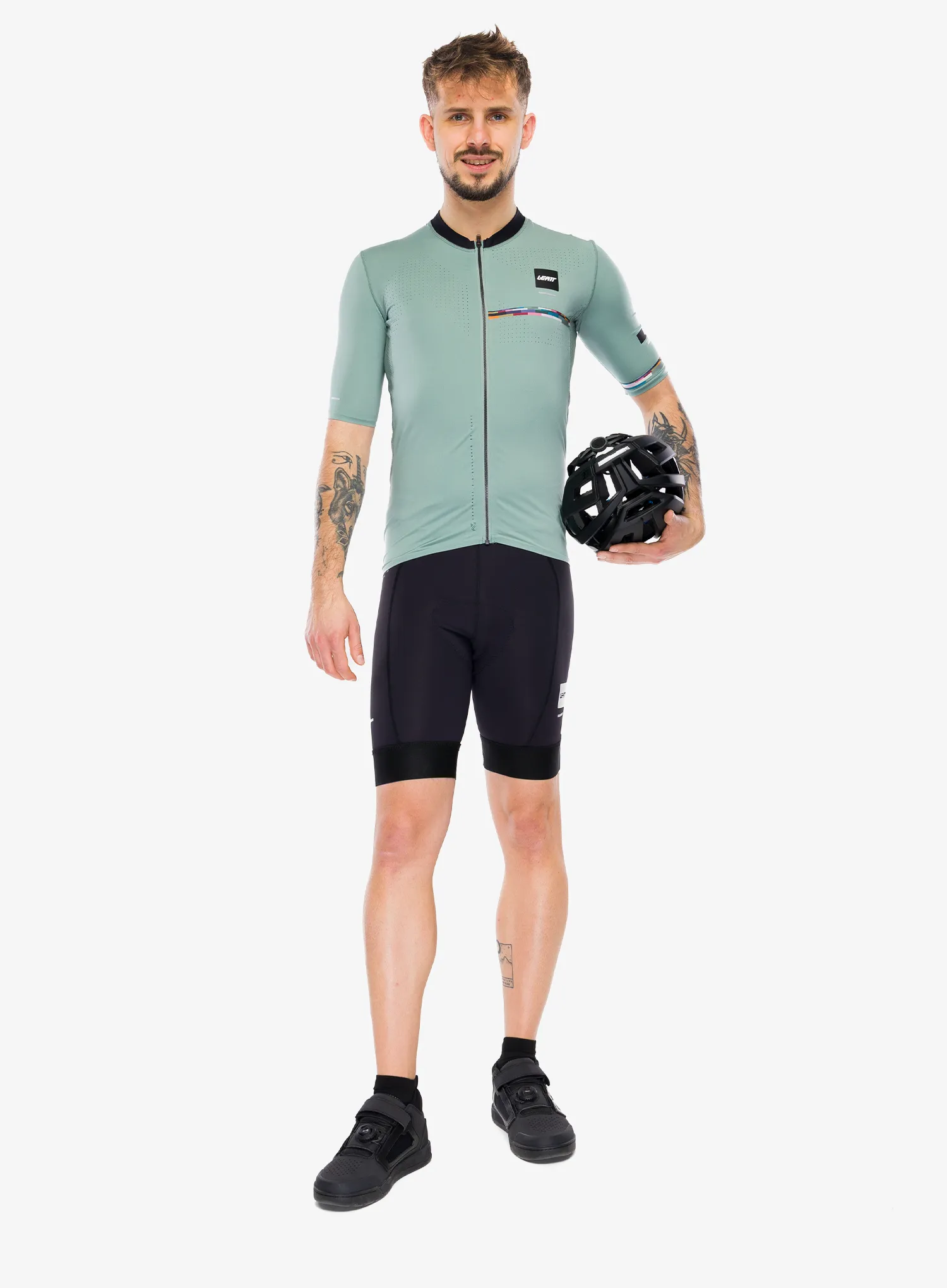 Къси колоездачни панталони с подплънка Leatt MTB Endurance 3.0 - black