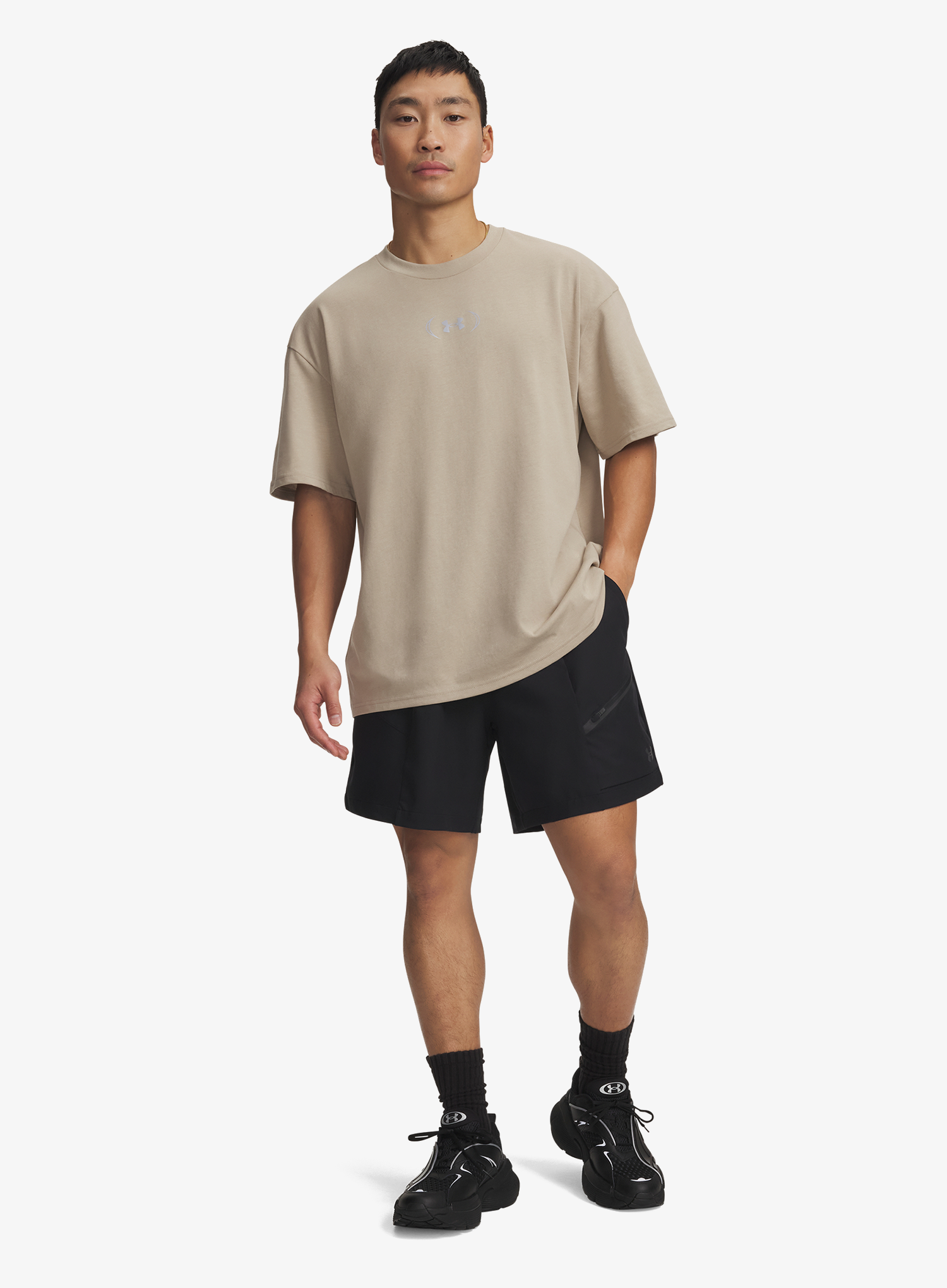 Тренировъчни шорти Under Armour Unstoppable Woven Shorts - black/black