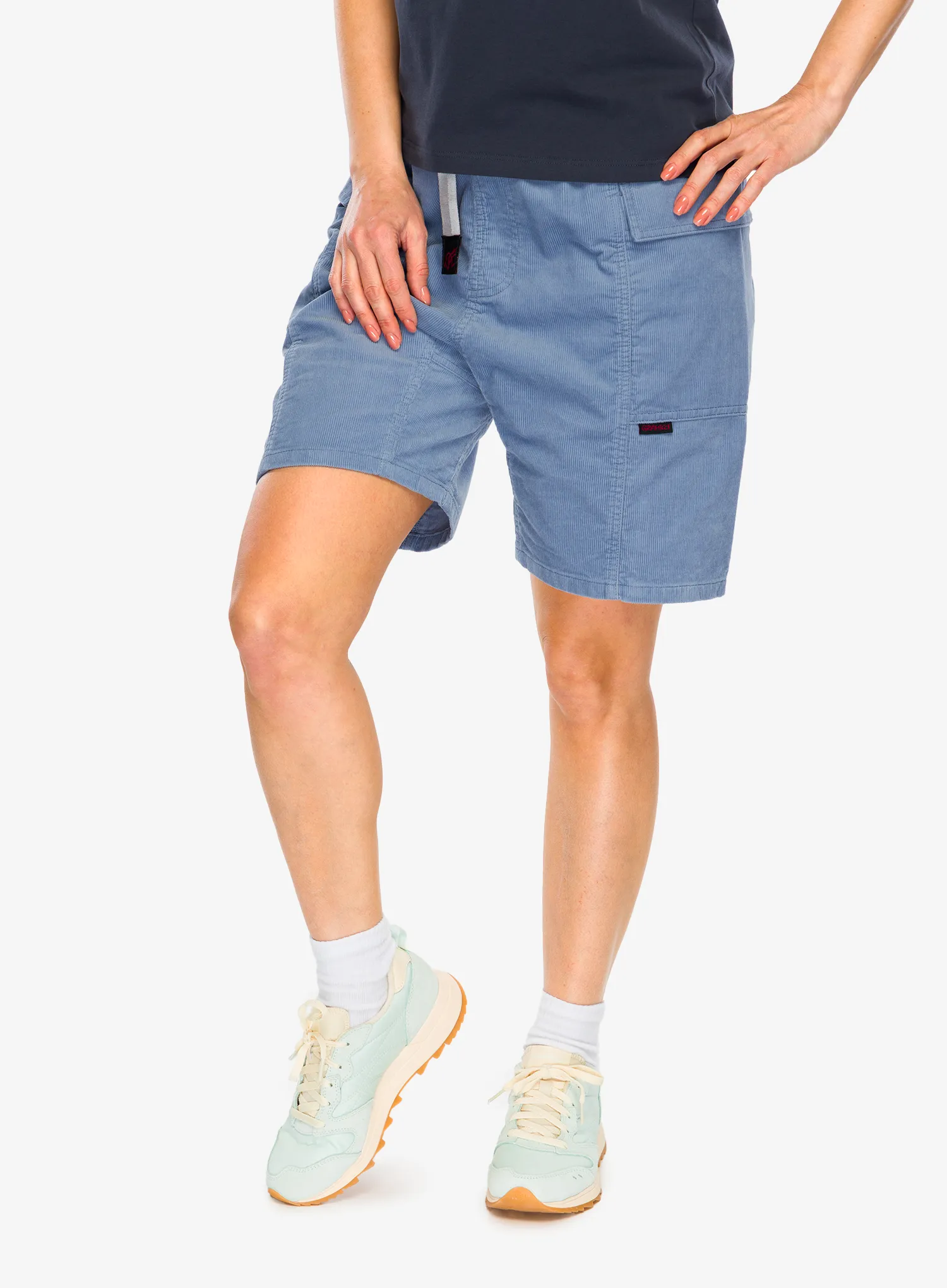 Дамски туристически къси панталони Gramicci Corduroy Utility Short - smoky blue