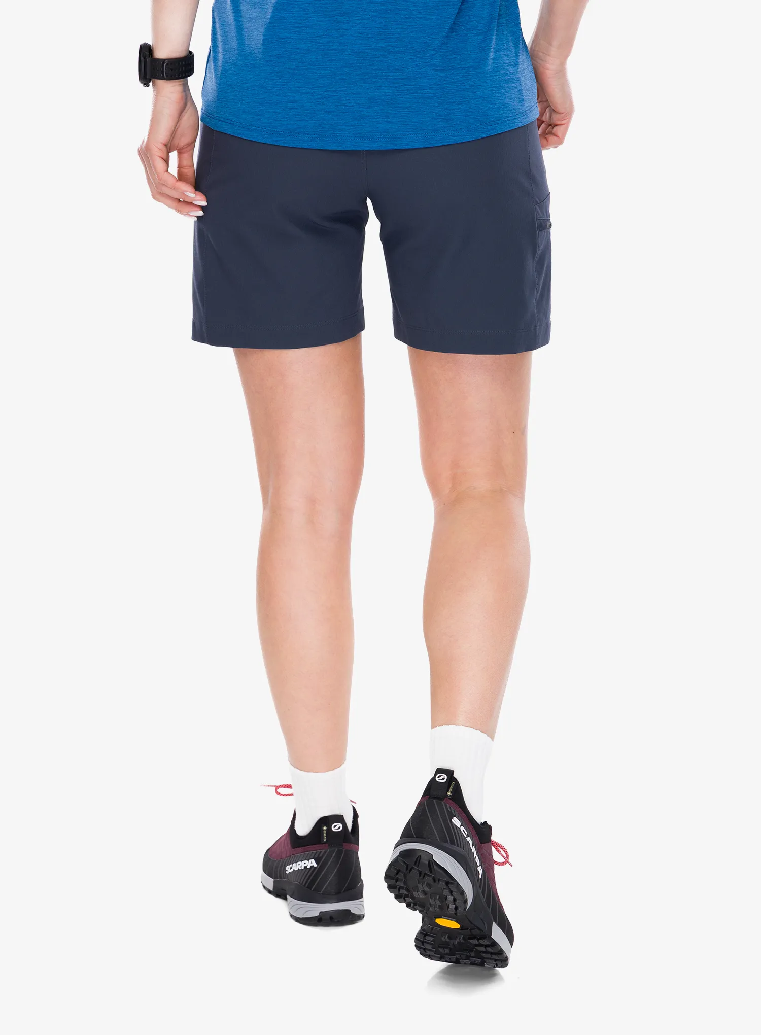 Дамски туристически къси панталони Patagonia Terravia Trail Shorts 6 in - smolder blue