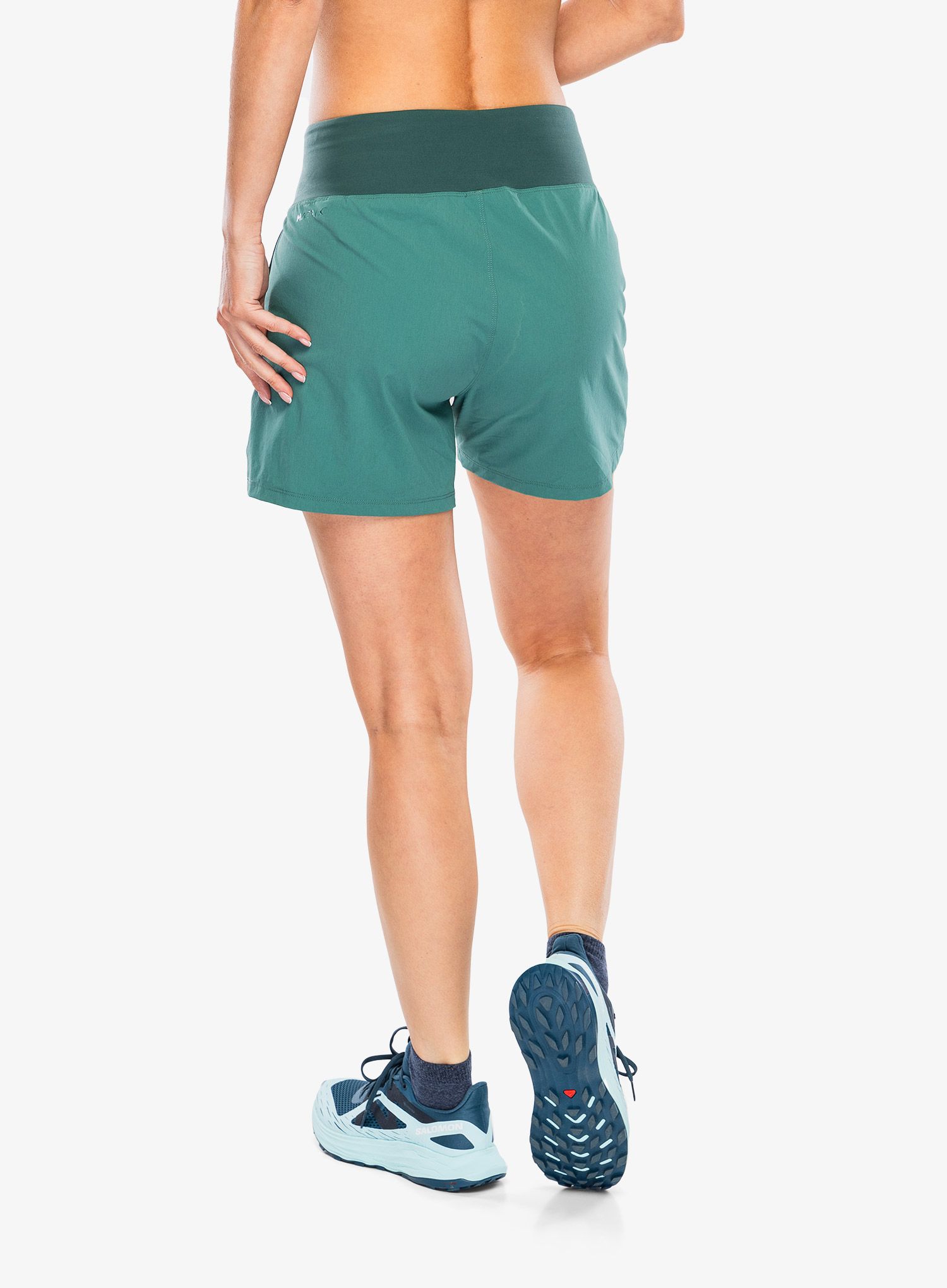 Дамски туристически къси панталони Rab Momentum Shorts - eucalyptus