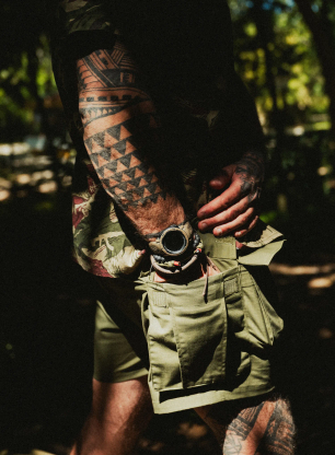Туристически къси панталони Helikon-Tex Cargo Shorts - olive green