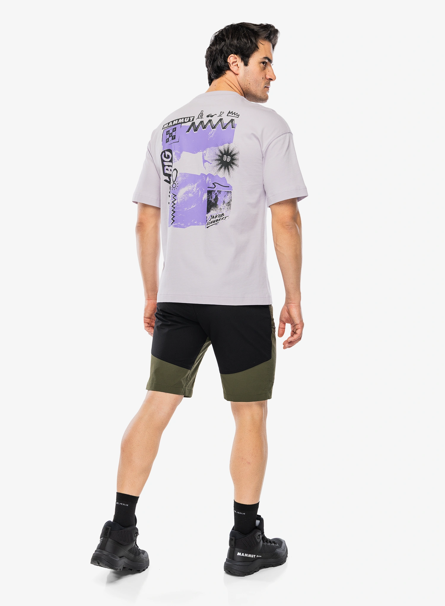 Туристически къси панталони Mammut Zinal Hybrid Shorts - dark marsh/black