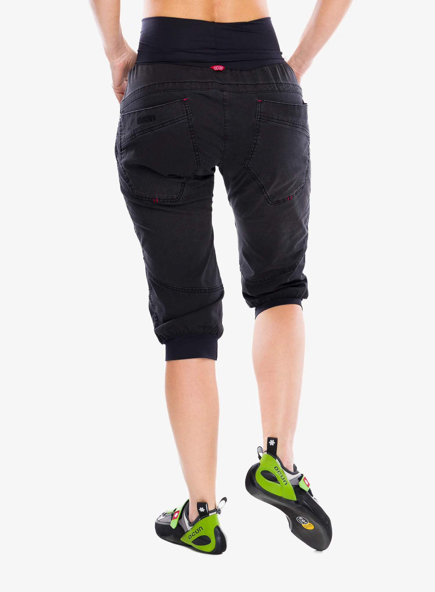 Дамски къси панталони за катерене Ocun Noya Jeans Organic Shorts - black