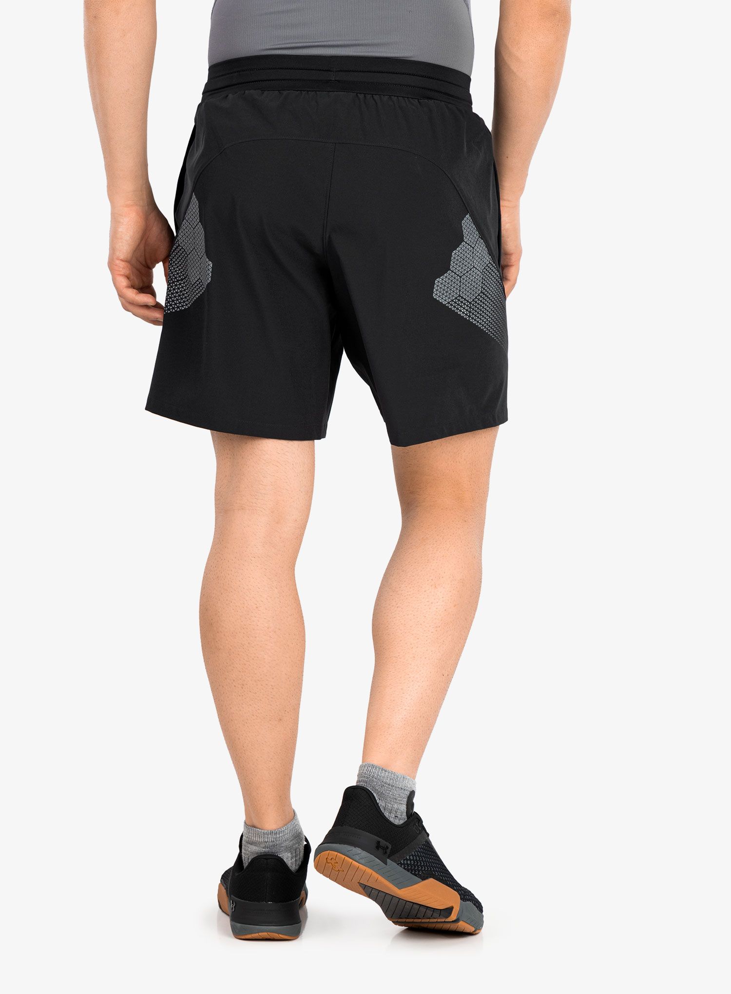 Къси панталони Under Armour Armourprint Woven Shorts - black/halo gray