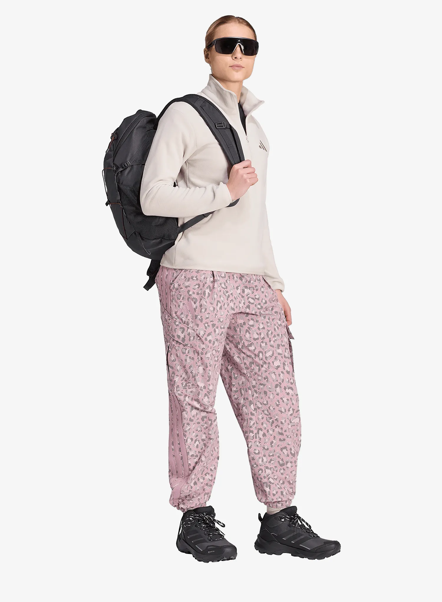Дамски панталони adidas TERREX Xploric CLIMA365 Cargo Tracksuit Bottoms - magic mauve/dual lilac