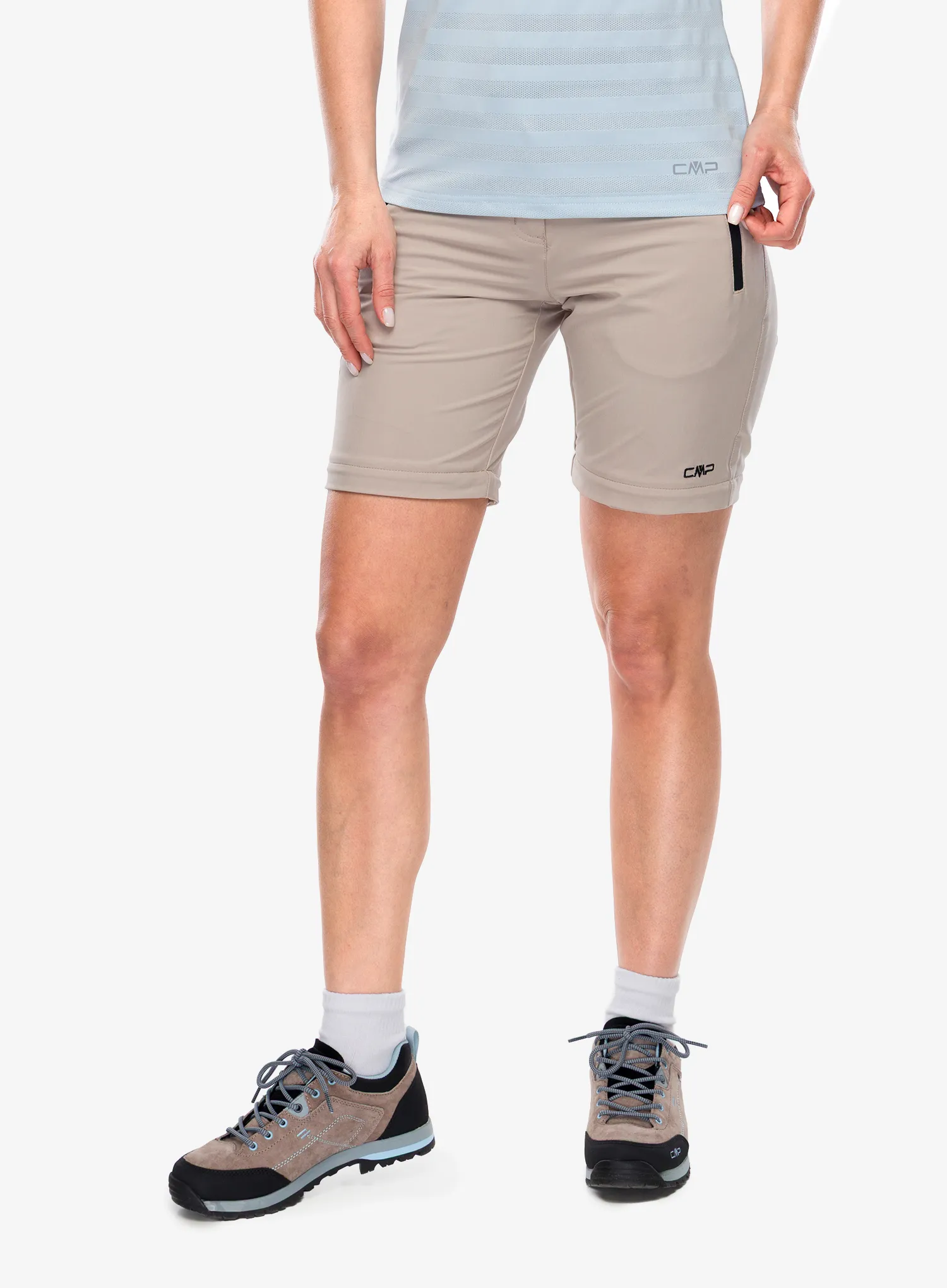 Дамски панталони CMP Evelynn Zip Off Pant - sabbia/antracite