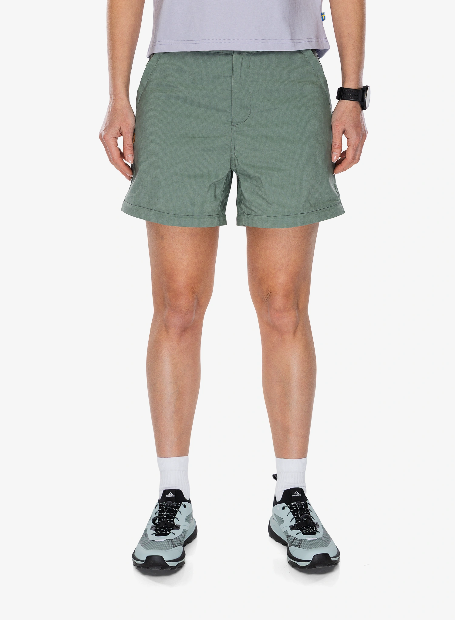 Дамски панталони Fjallraven Abisko Hike Zip-off Trs - patina green