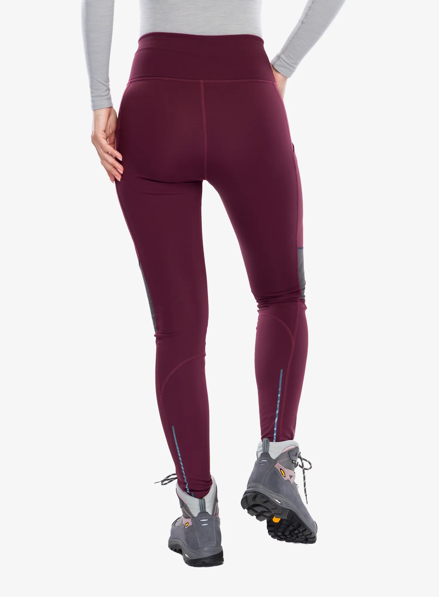 Дамски панталони Fjallraven Abisko Värm Trekking Tights - port-iron grey