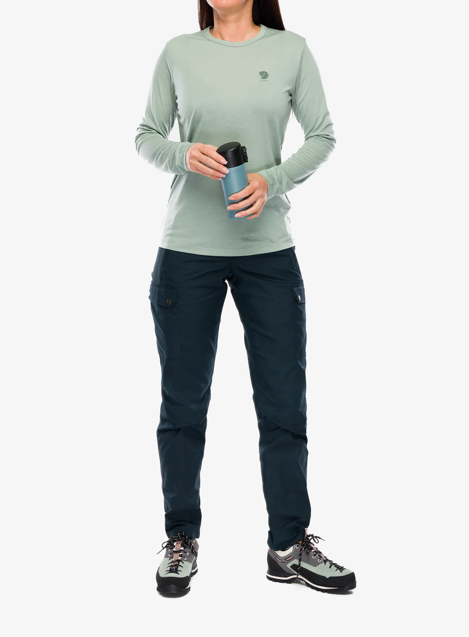Дамски панталони Fjallraven Stina Trousers - dark navy