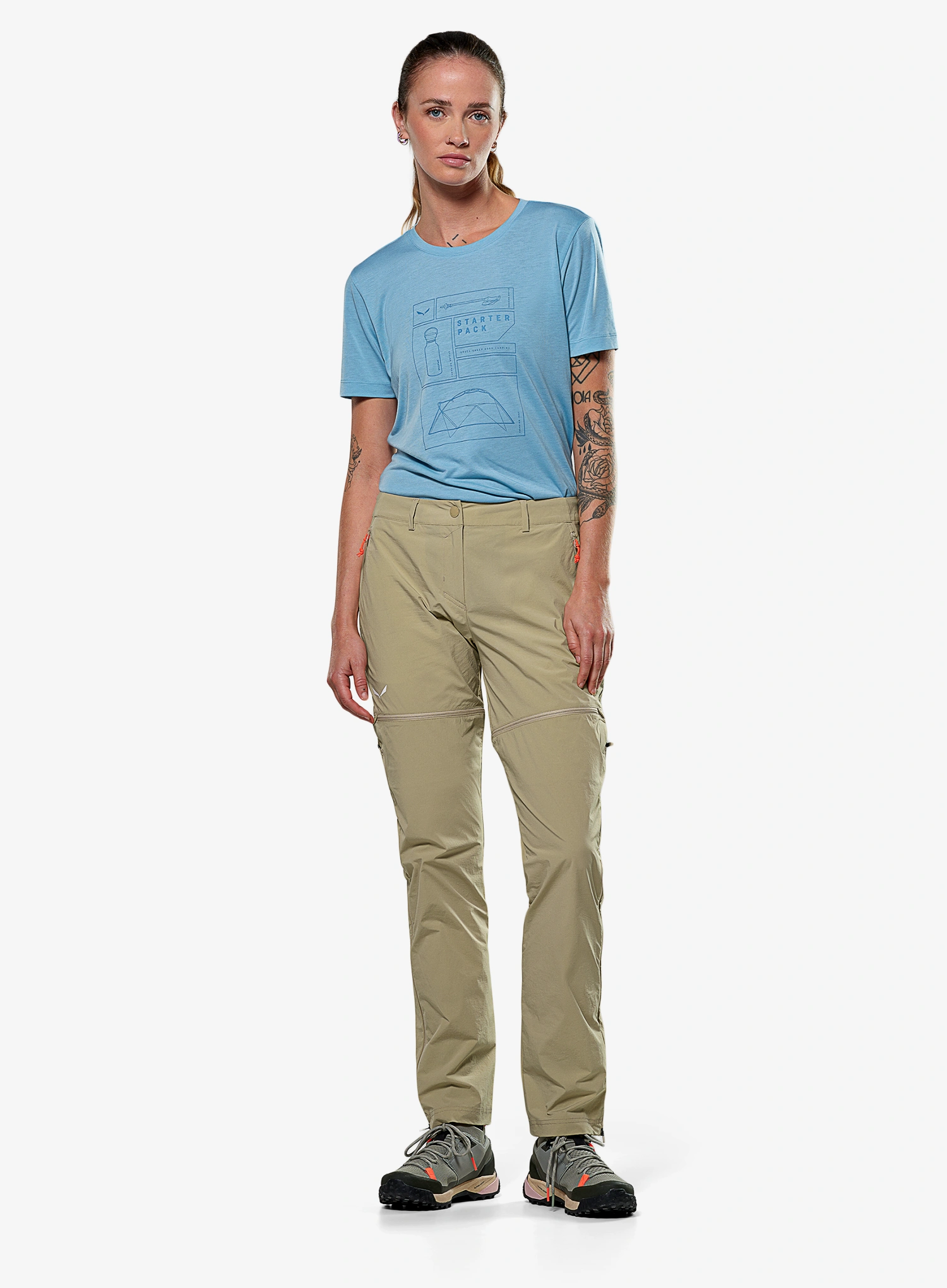 Дамски панталони Salewa Puez Talvena DST 2/1 Pant - quicksand