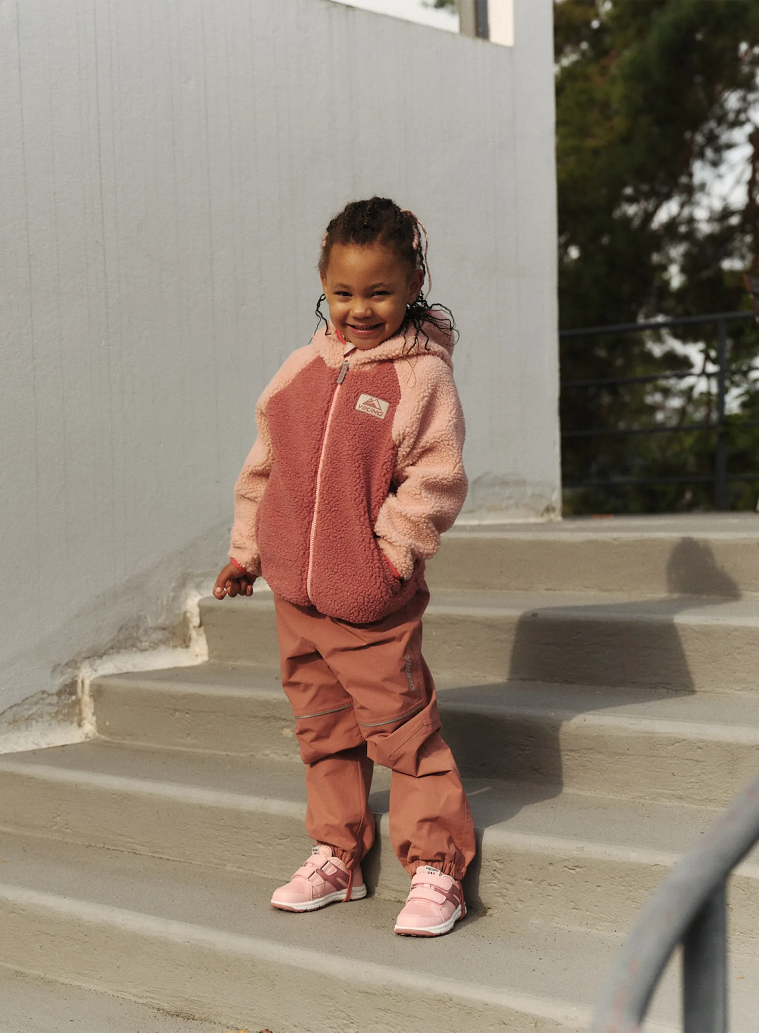 Панталони за момиче Viking Play Pants Spring Waterproof - pink