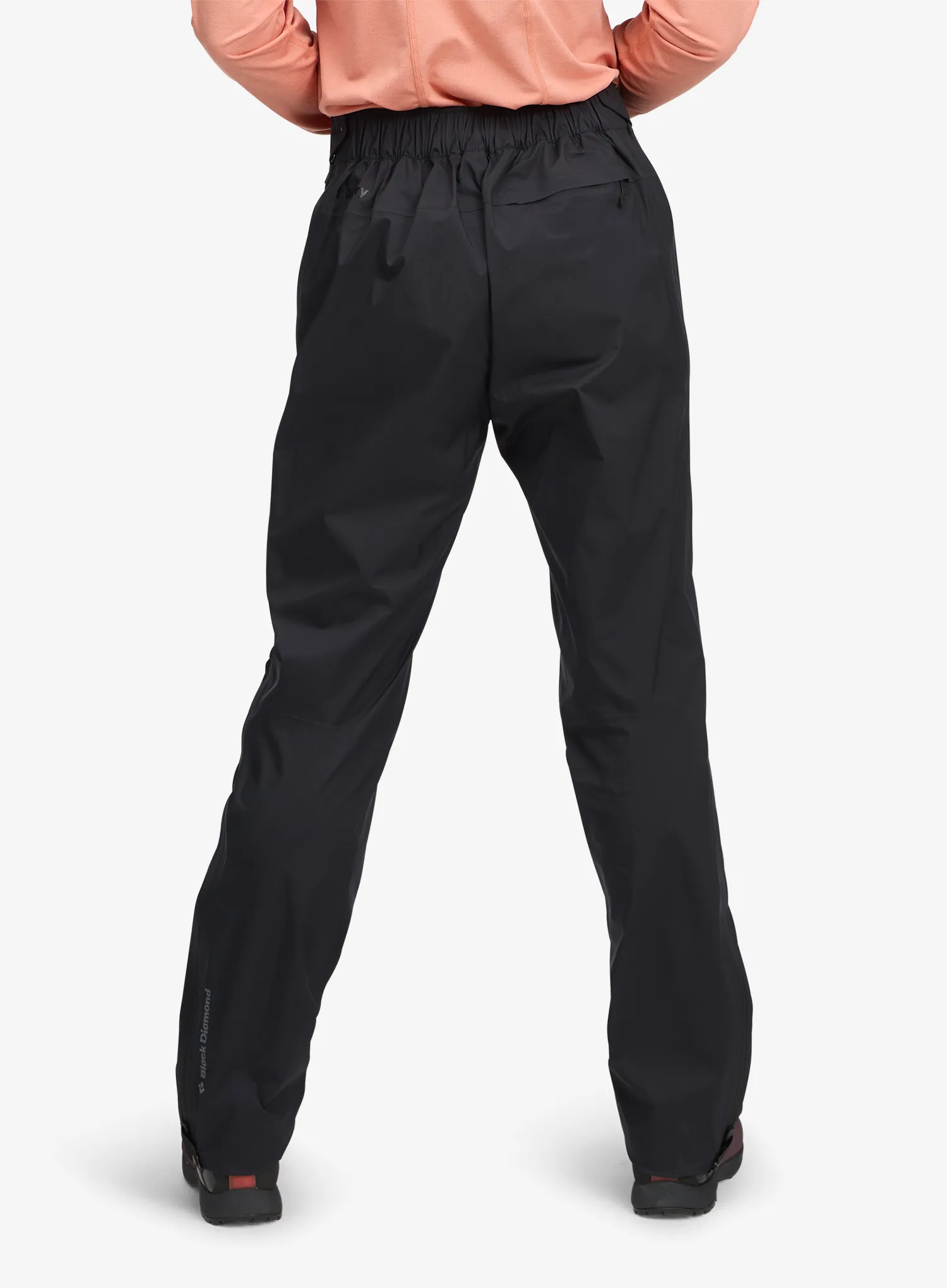 Дамски водоустойчиви панталони Black Diamond Fineline Stretch FZ Pants - black/black