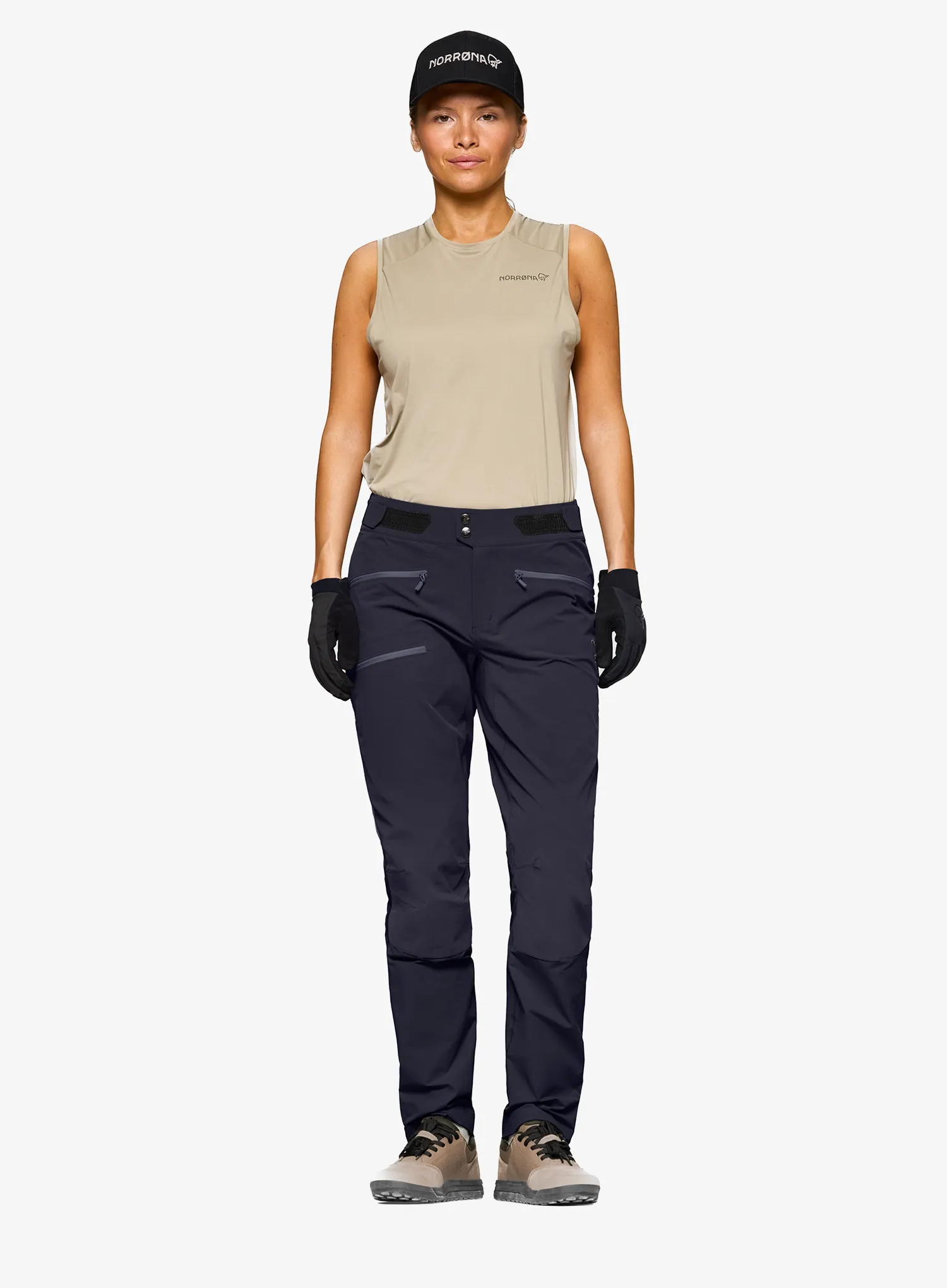 Дамски велосипедни  панталони Norrona Fjora Flex1 Pants - caviar black