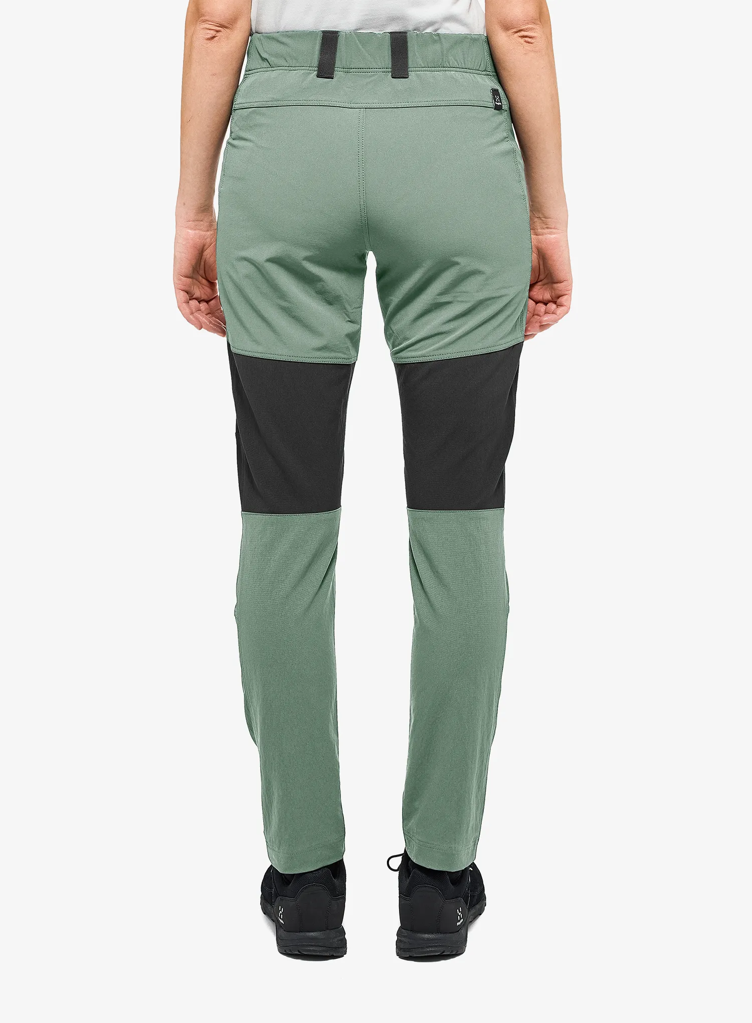 Дамски панталони cофтшел Haglofs Mid Slim Pant - fjell green/true black