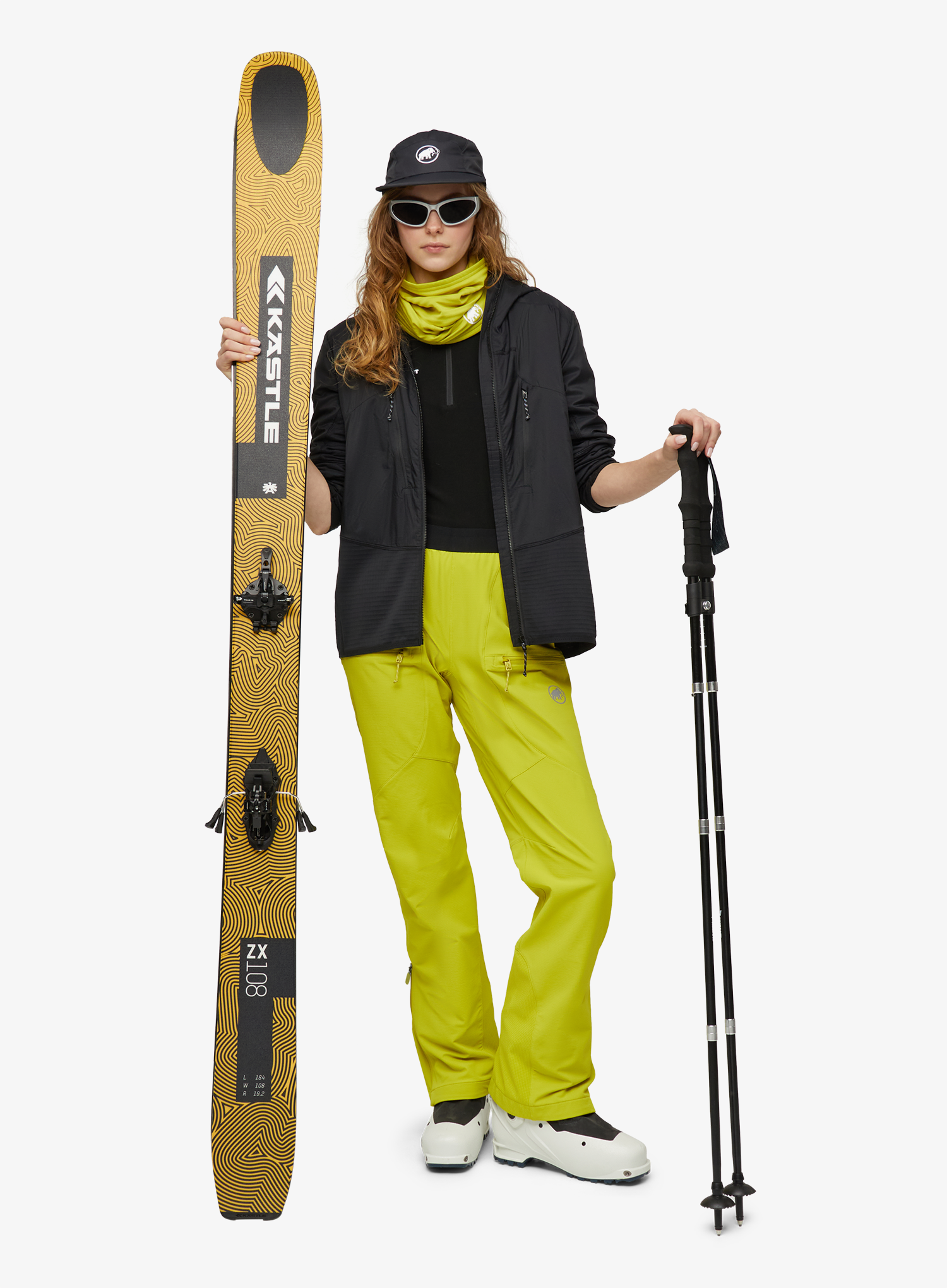Дамски панталони cофтшел Mammut Aenergy SO Hybrid Pants - acacia