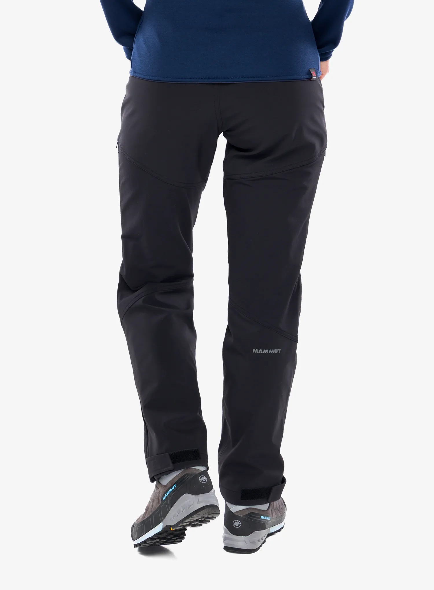 Дамски панталони cофтшел Mammut Zinal Guide SO Hybrid Pants - black/black
