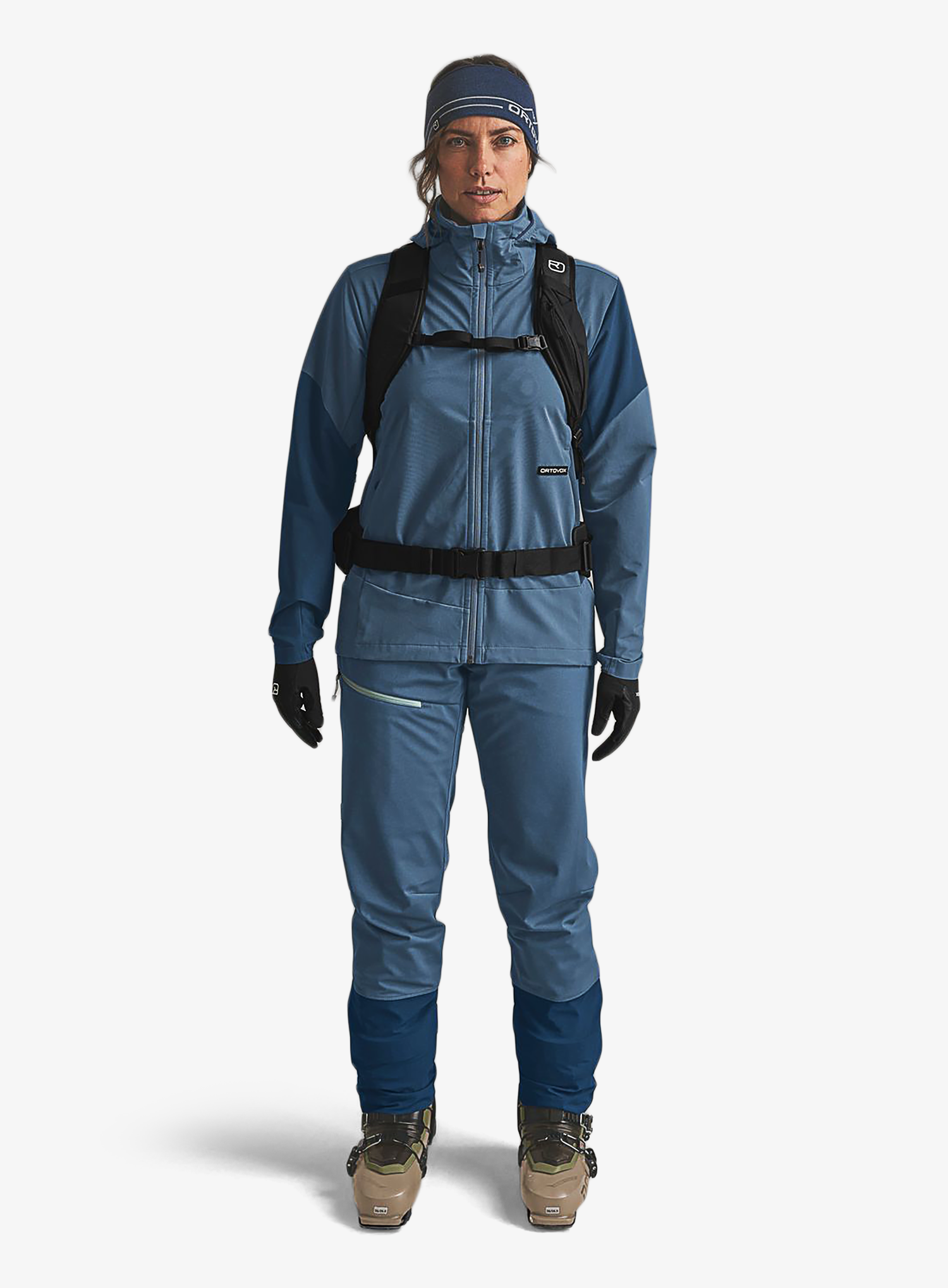 Дамски панталони cофтшел Ortovox Ortler Softshell Plus Pants - light nunatak