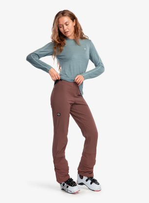 Дамски панталони cофтшел Ortovox Venet Softshell Stretch Pants - chestnut