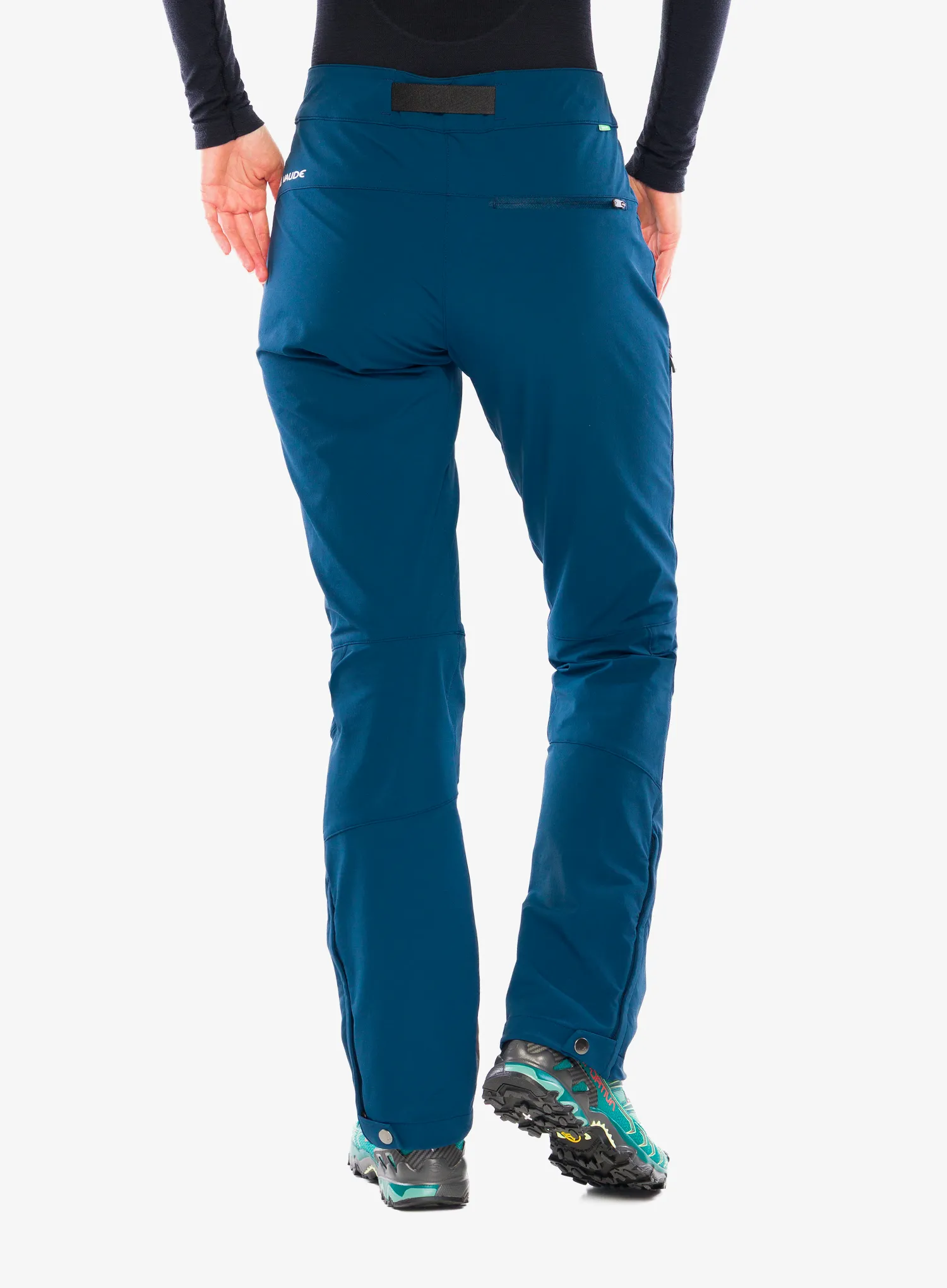 Дамски панталони cофтшел Vaude Badile Pants II - dark sea uni